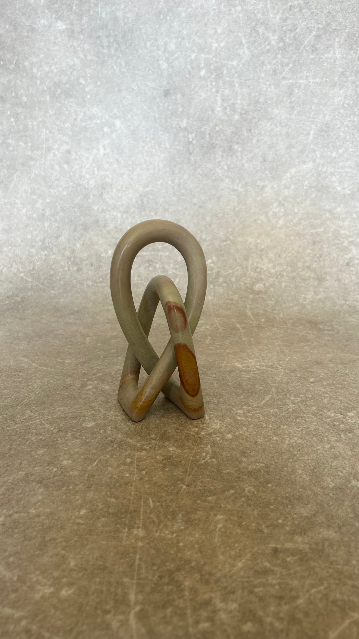 Vintage Soap Stone Infinity Sculpture NO.1