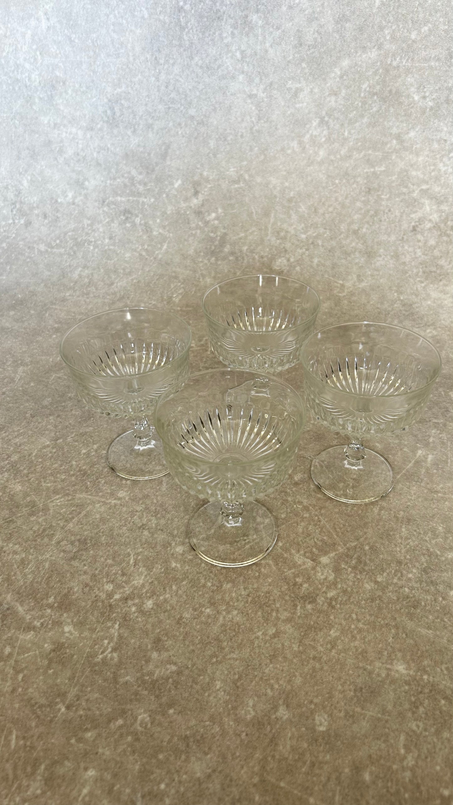 Vintage Cocktail Glasses | Set of 4