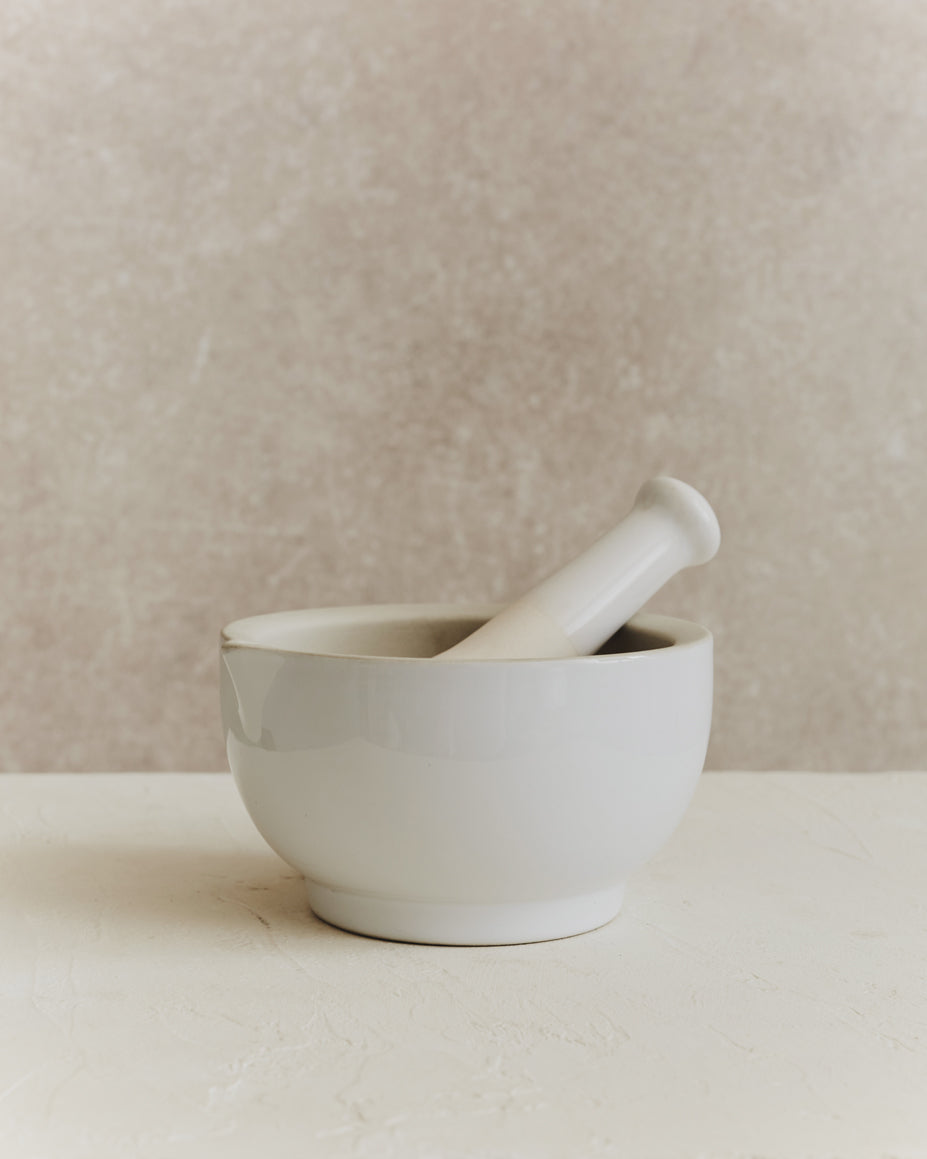 Larder Stoneware Pestle and Mortar | Large