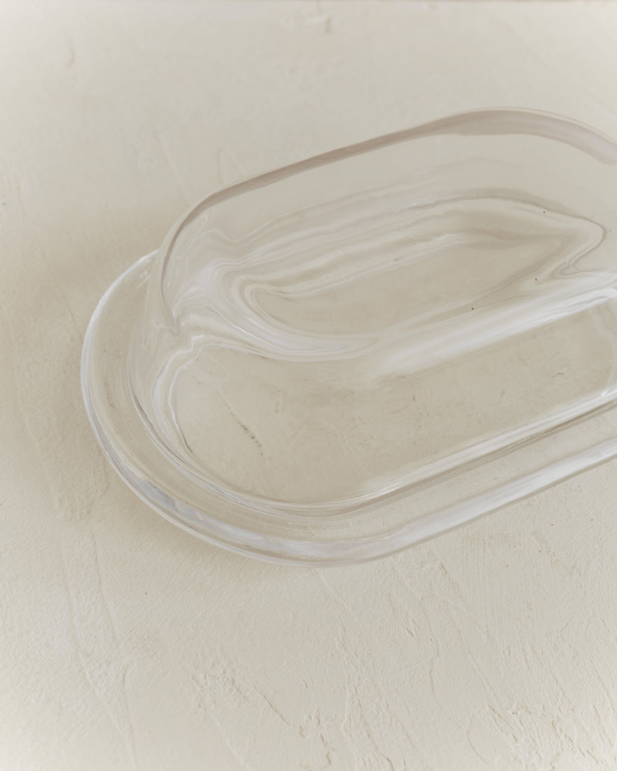 Larder Glass Butter Dish