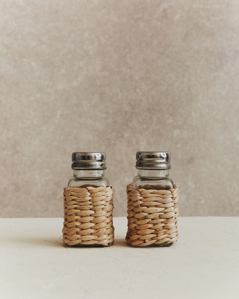 Rattan Salt and Pepper Set