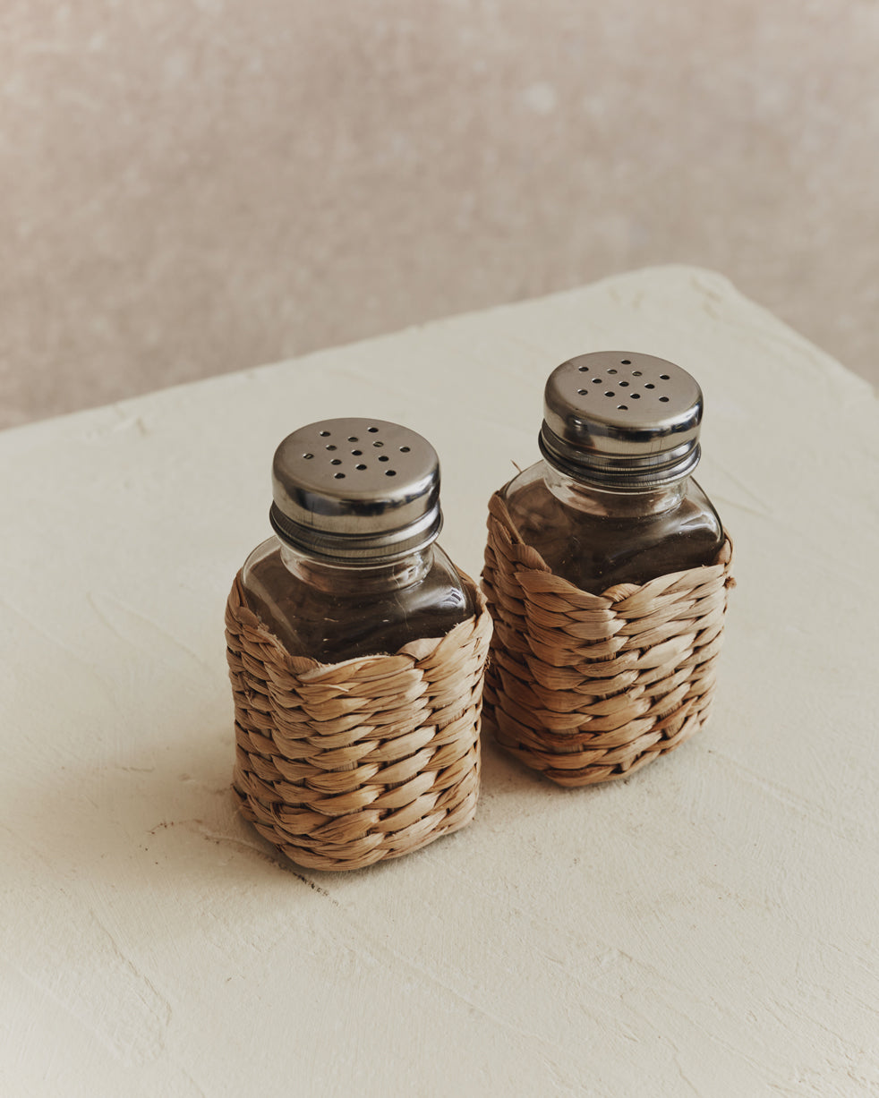 Rattan Salt and Pepper Set