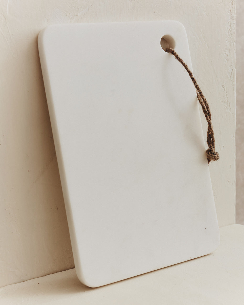 Large Norse Marble Serving Board in White