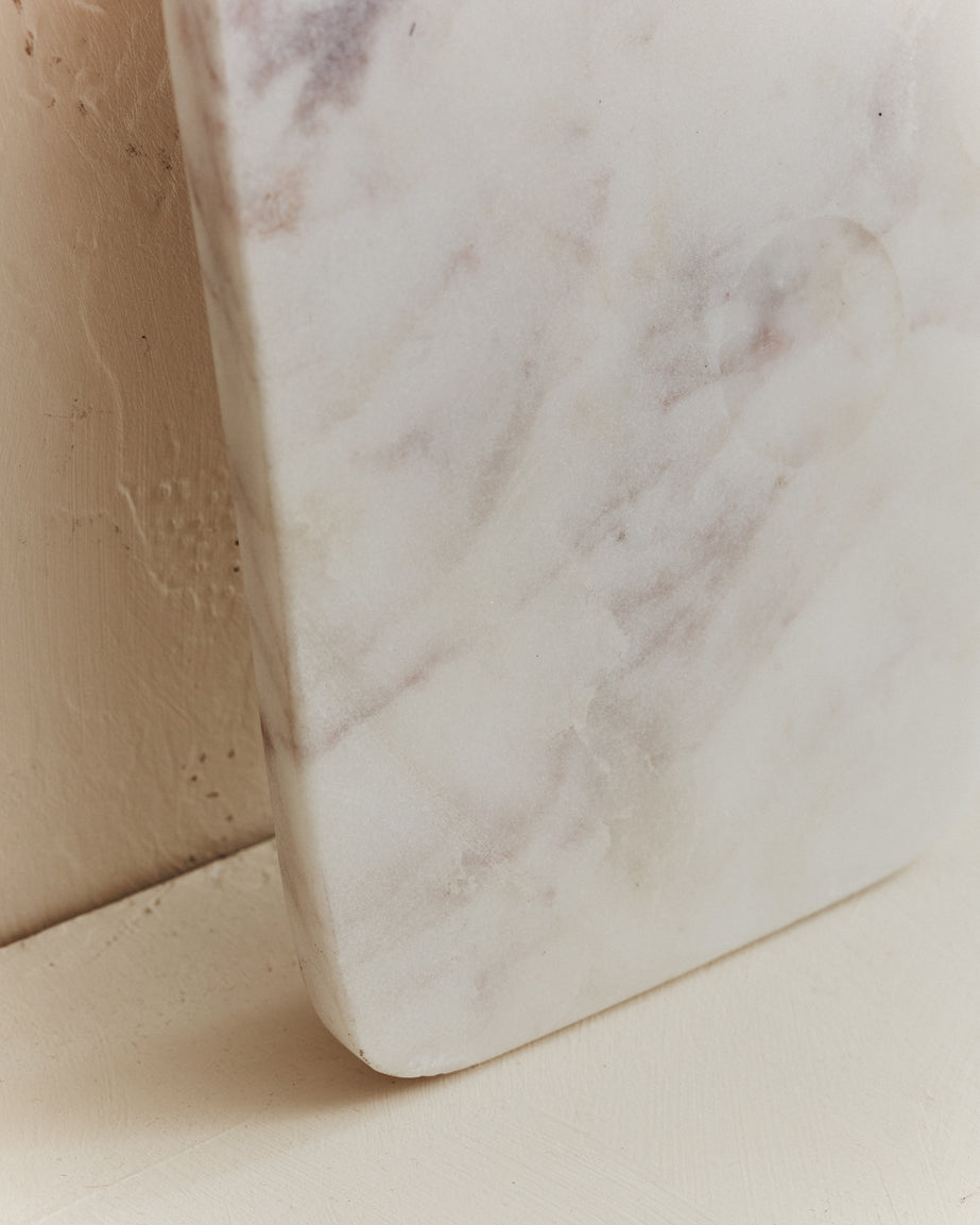 Small Norse Marble Serving Board in White