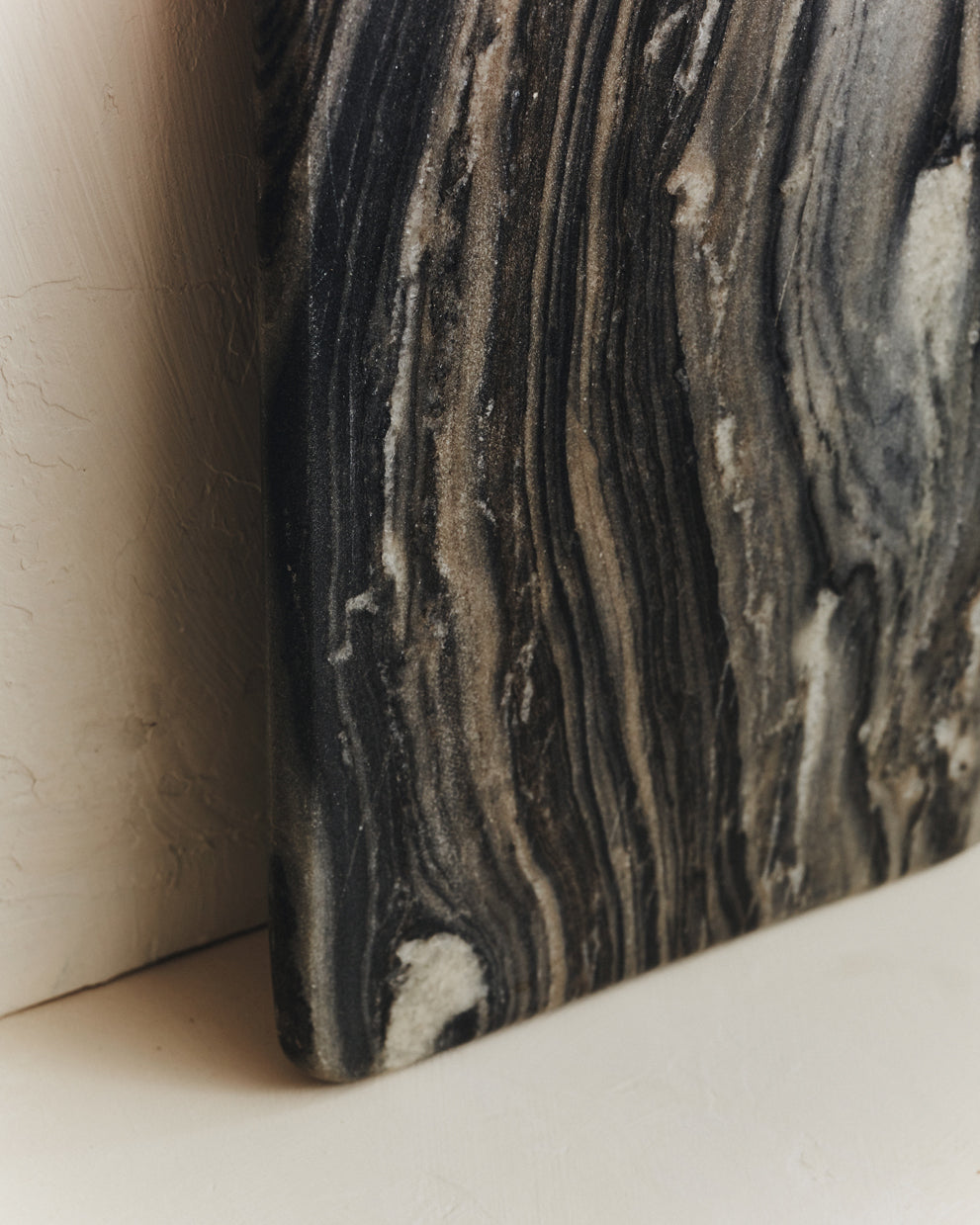 Norse Marble Rectangular Serving Board in Grey