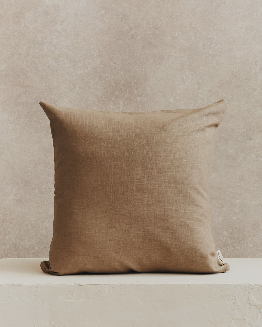 Plain Linen Cushion Cover | Stone