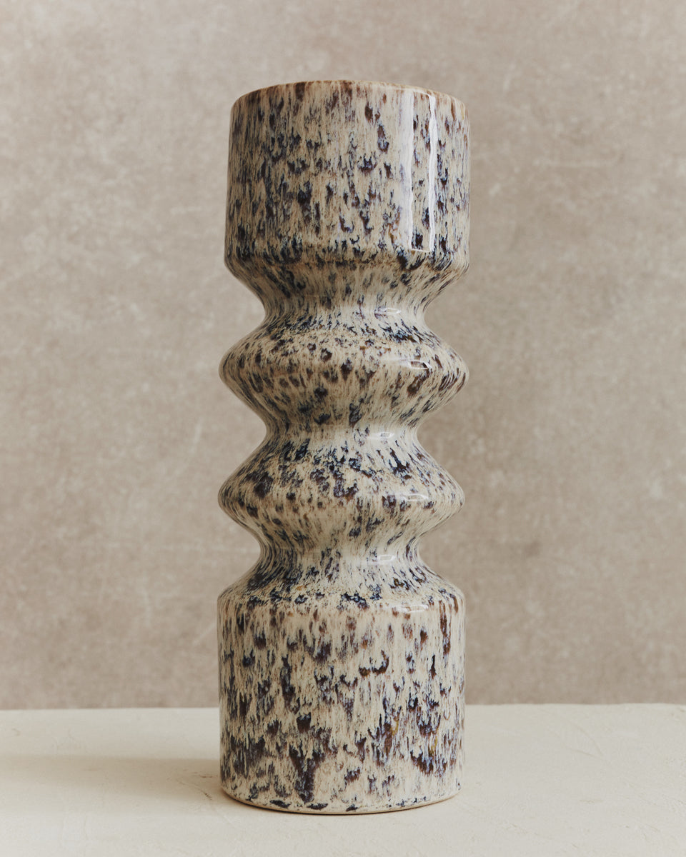 Blip Blue and Beige Vase | Large