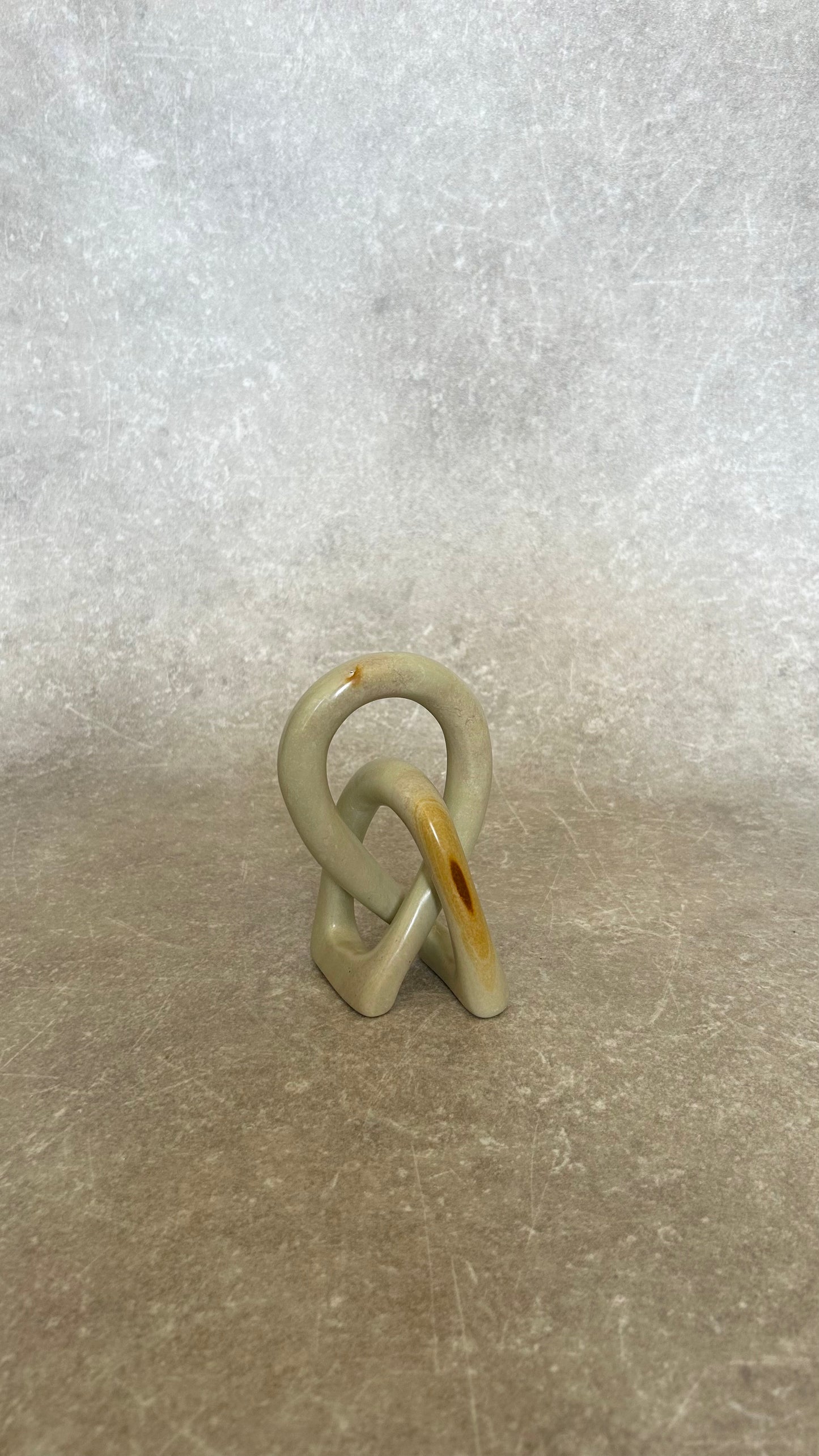 Vintage Soap Stone Infinity Sculpture NO.2