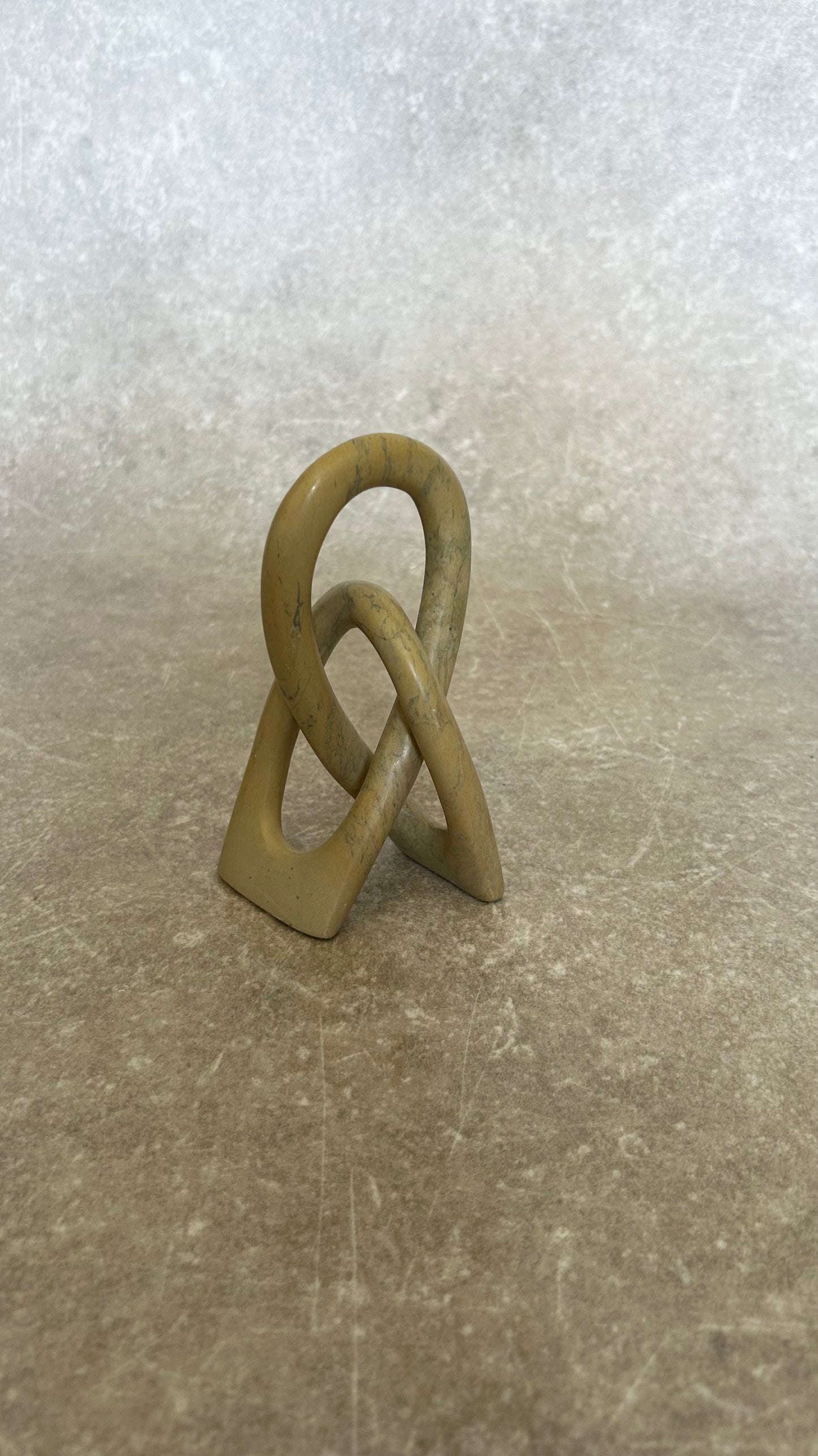 Vintage Soap Stone Infinity Sculpture NO.4