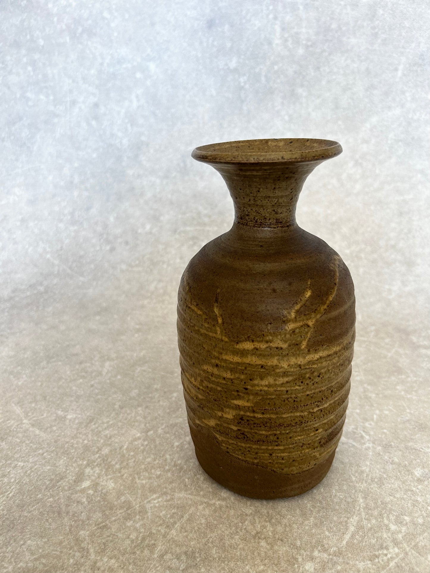 Vintage Brown Pottery Vase