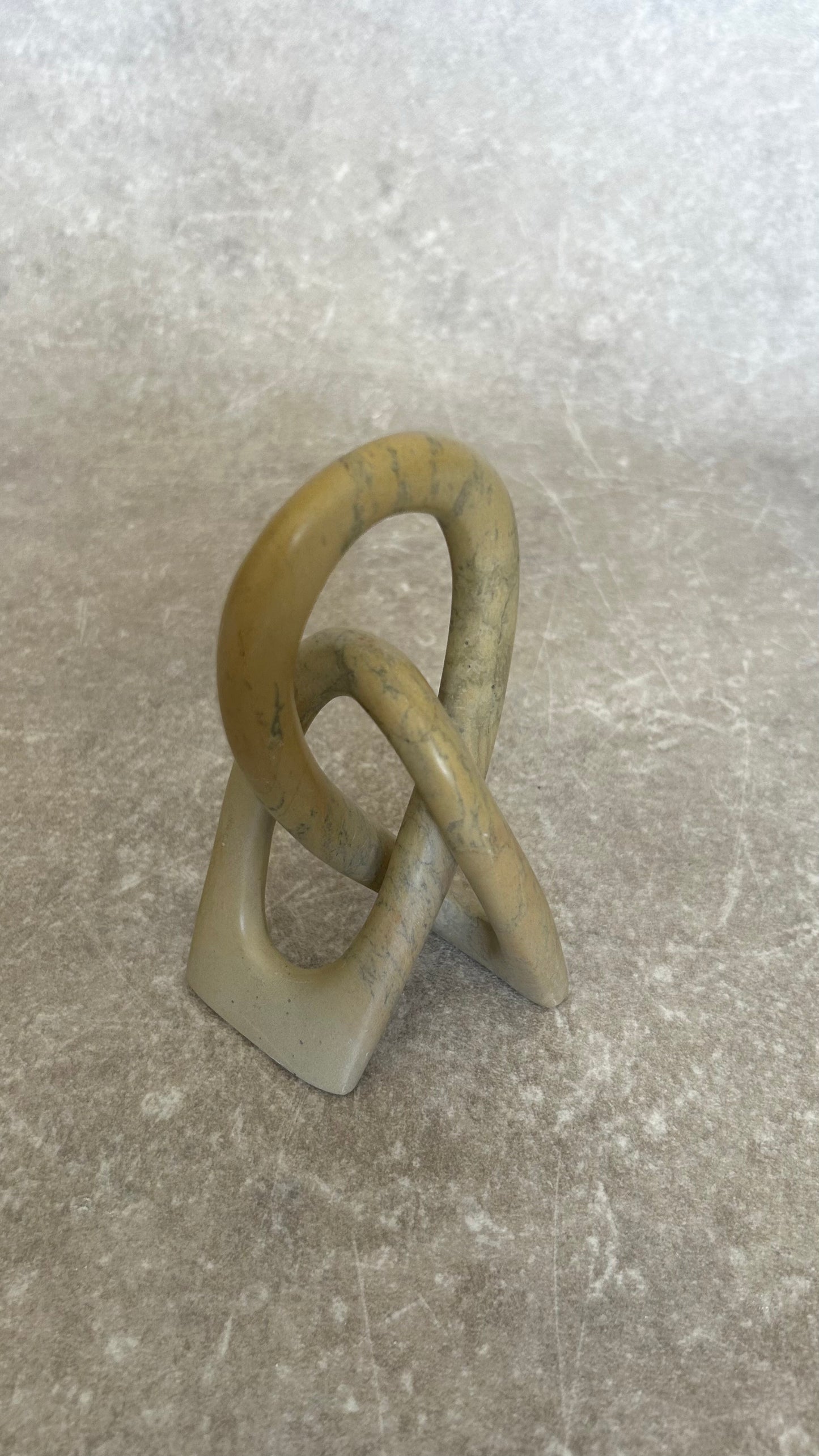 Vintage Soap Stone Infinity Sculpture NO.4
