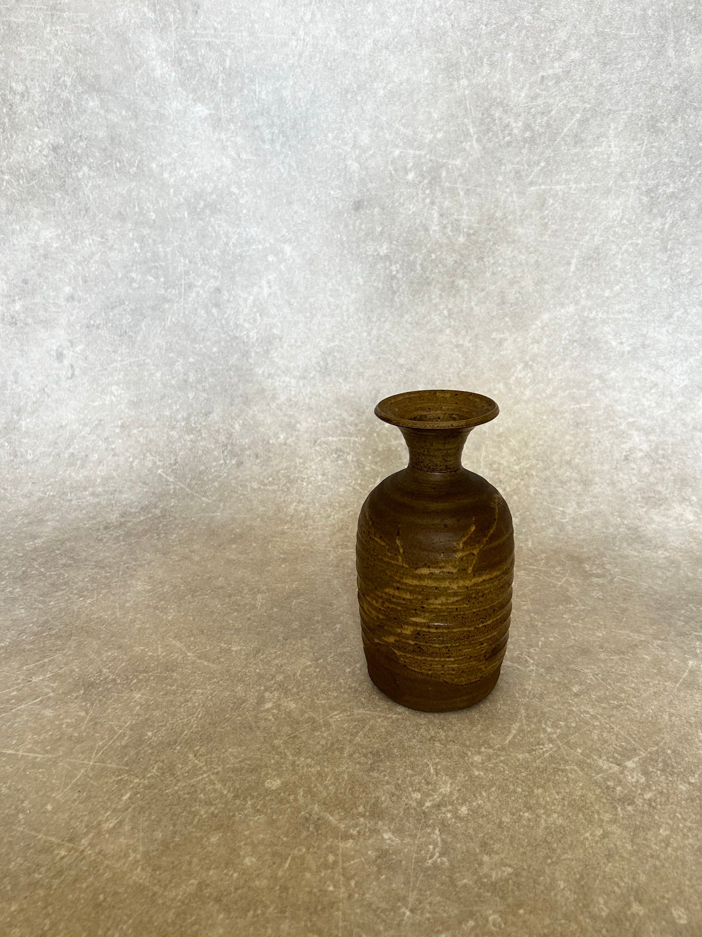 Vintage Brown Pottery Vase