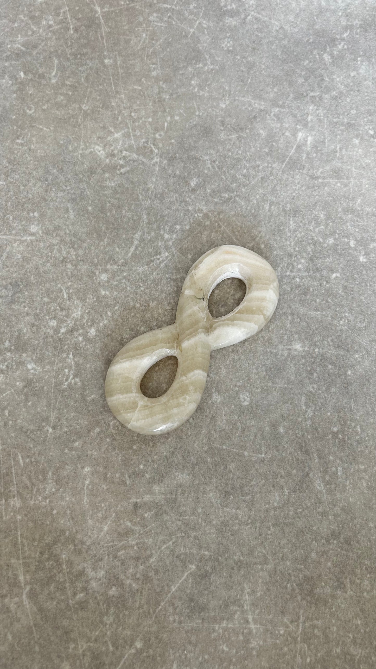 Vintage Onyx Infinity Loop Sculpture No.1