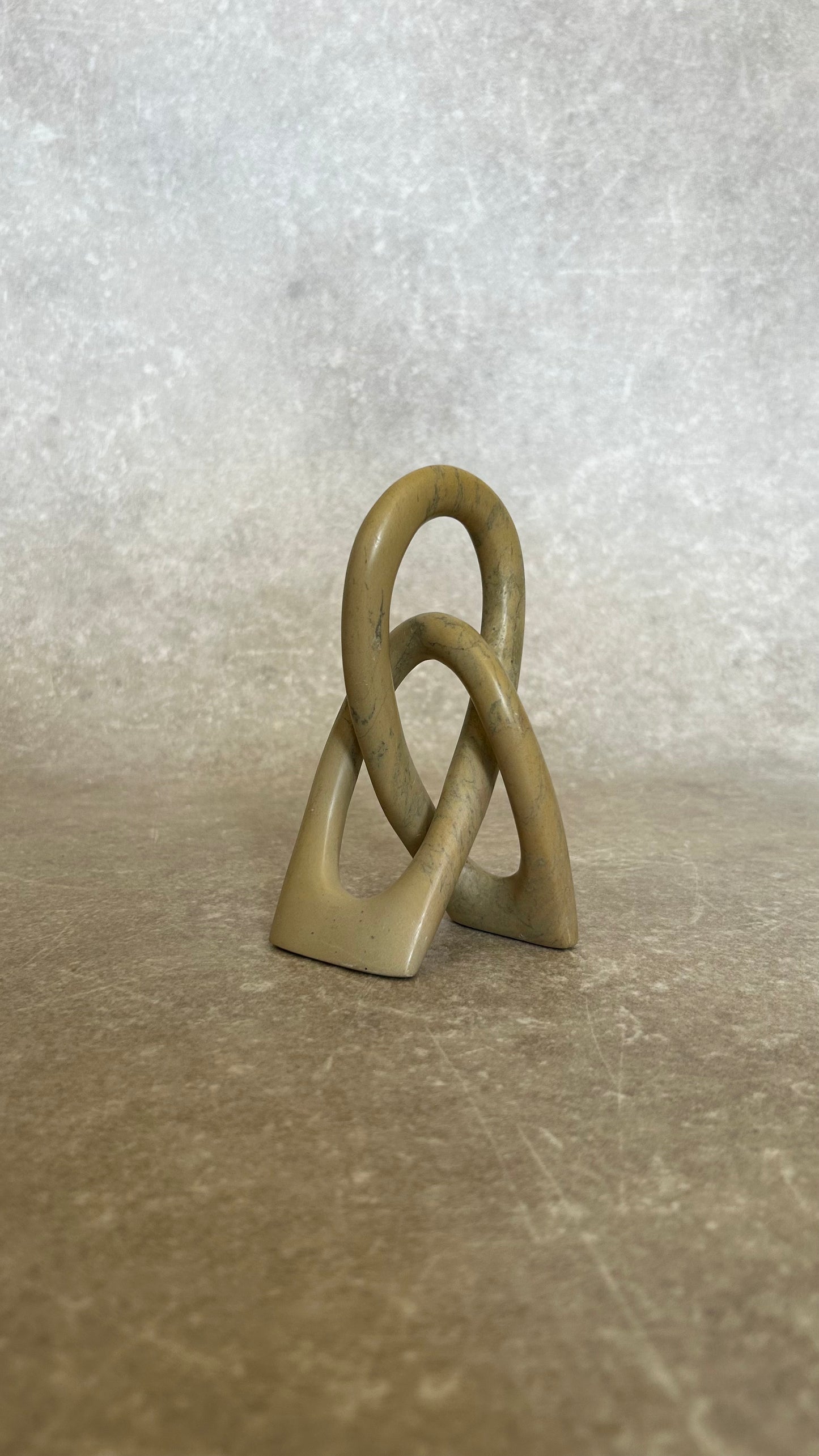 Vintage Soap Stone Infinity Sculpture NO.4