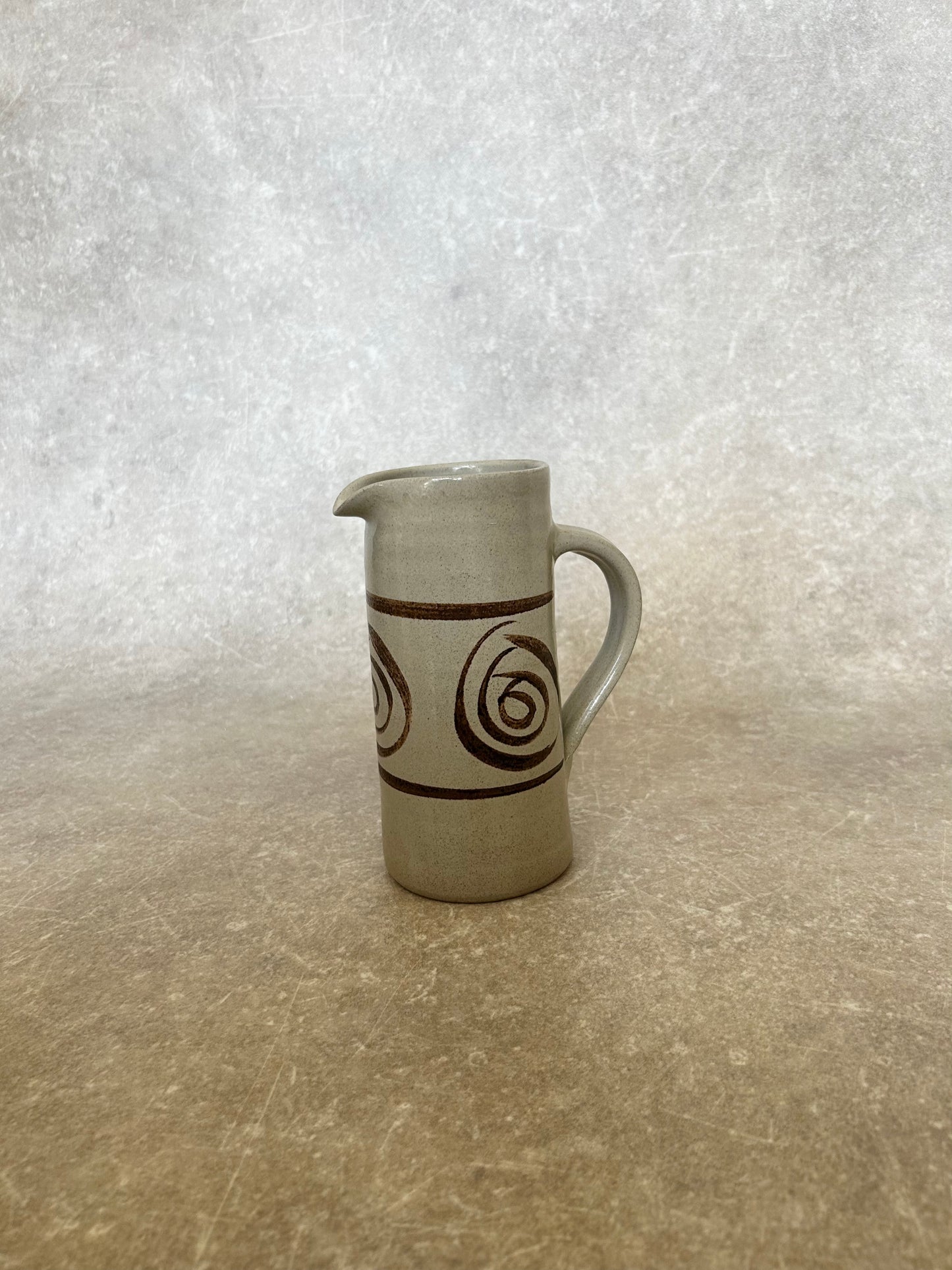 Vintage Brown Pottery Jug
