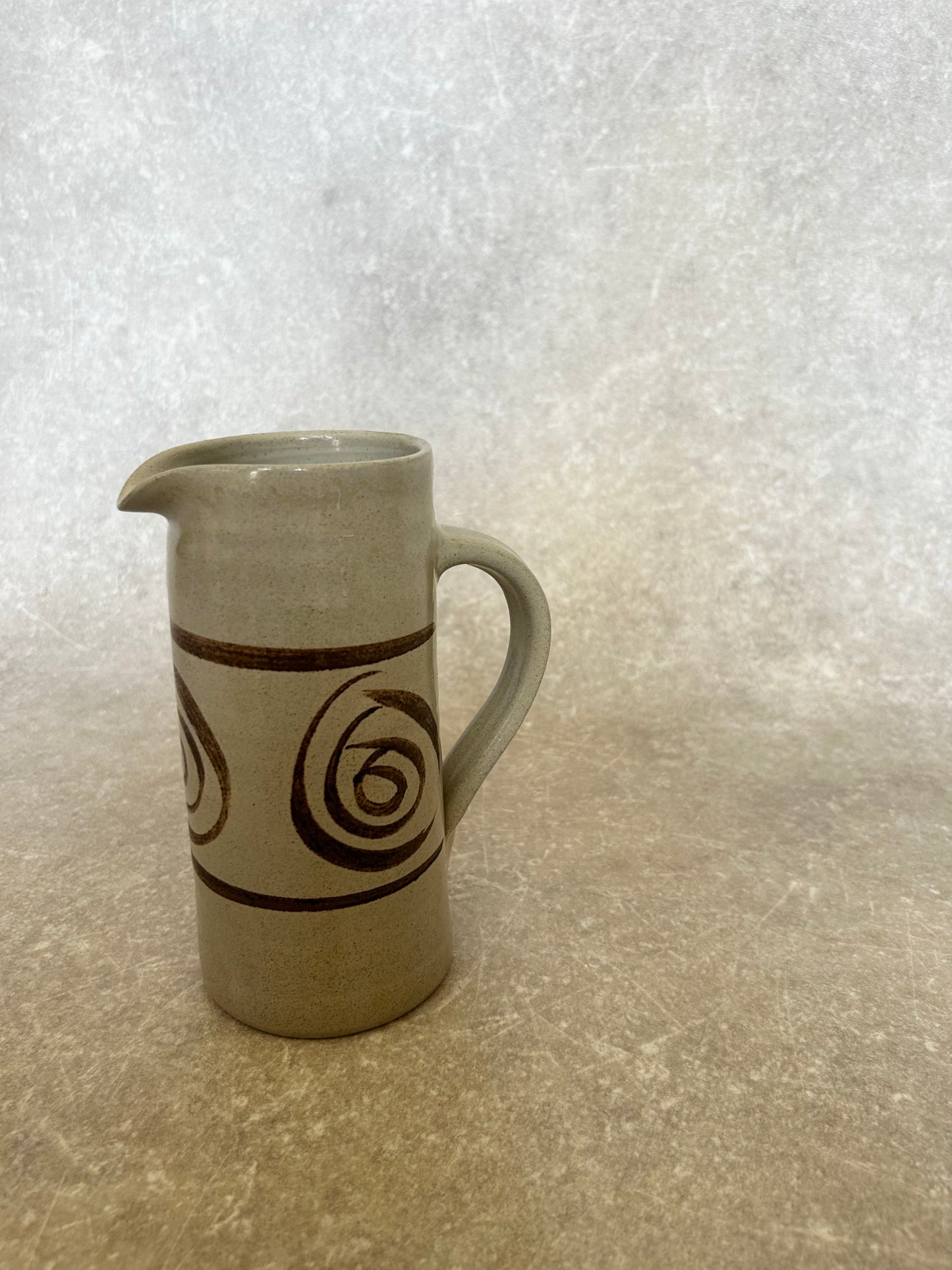Vintage Brown Pottery Jug