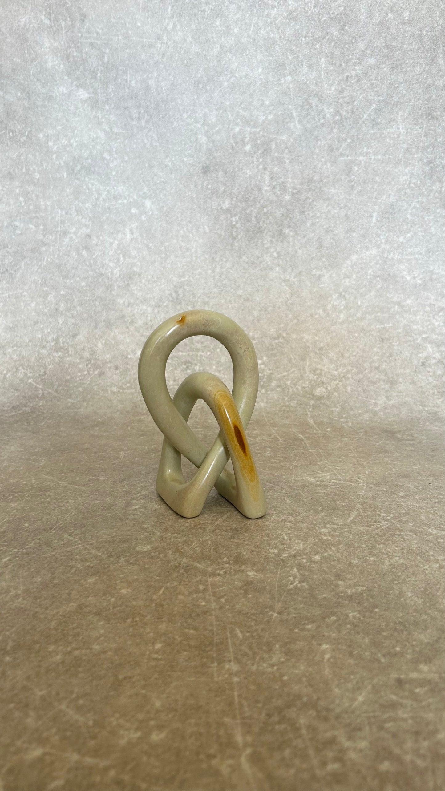 Vintage Soap Stone Infinity Sculpture NO.2