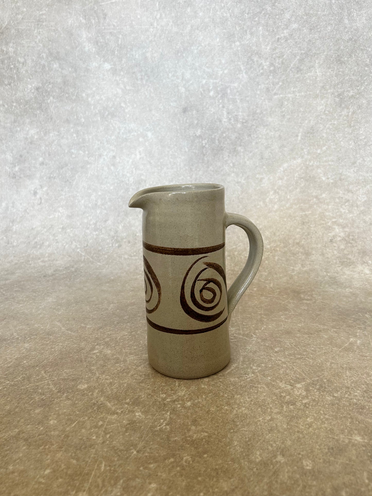 Vintage Brown Pottery Jug