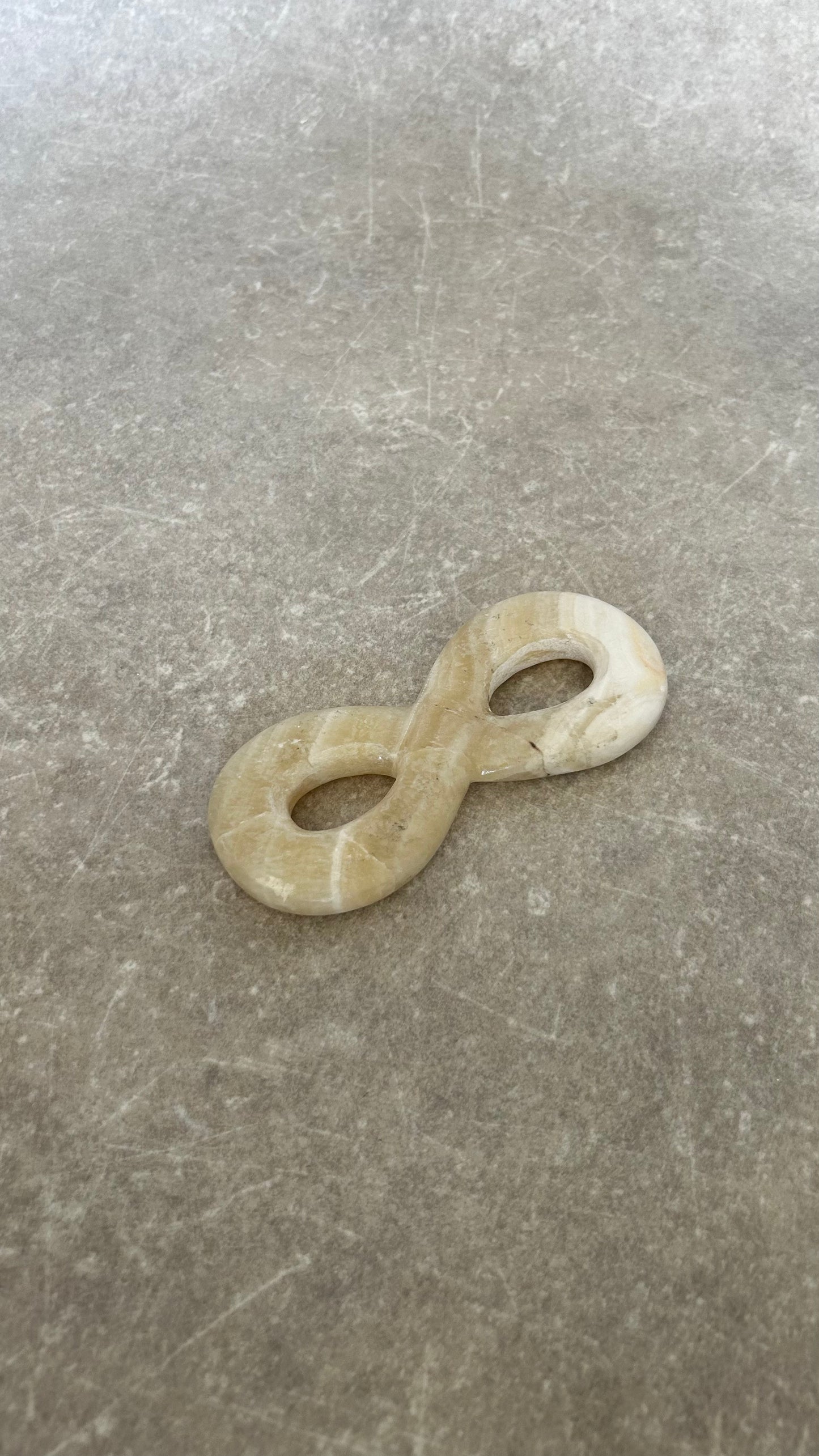 Vintage Onyx Infinity Loop Sculpture No.1