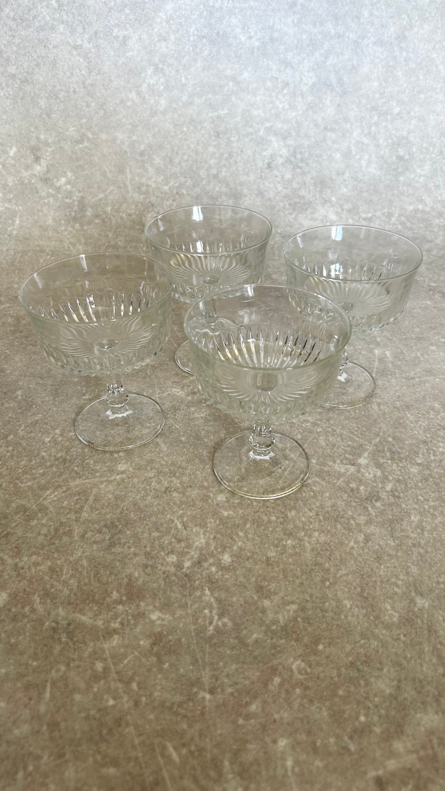Vintage Cocktail Glasses | Set of 4