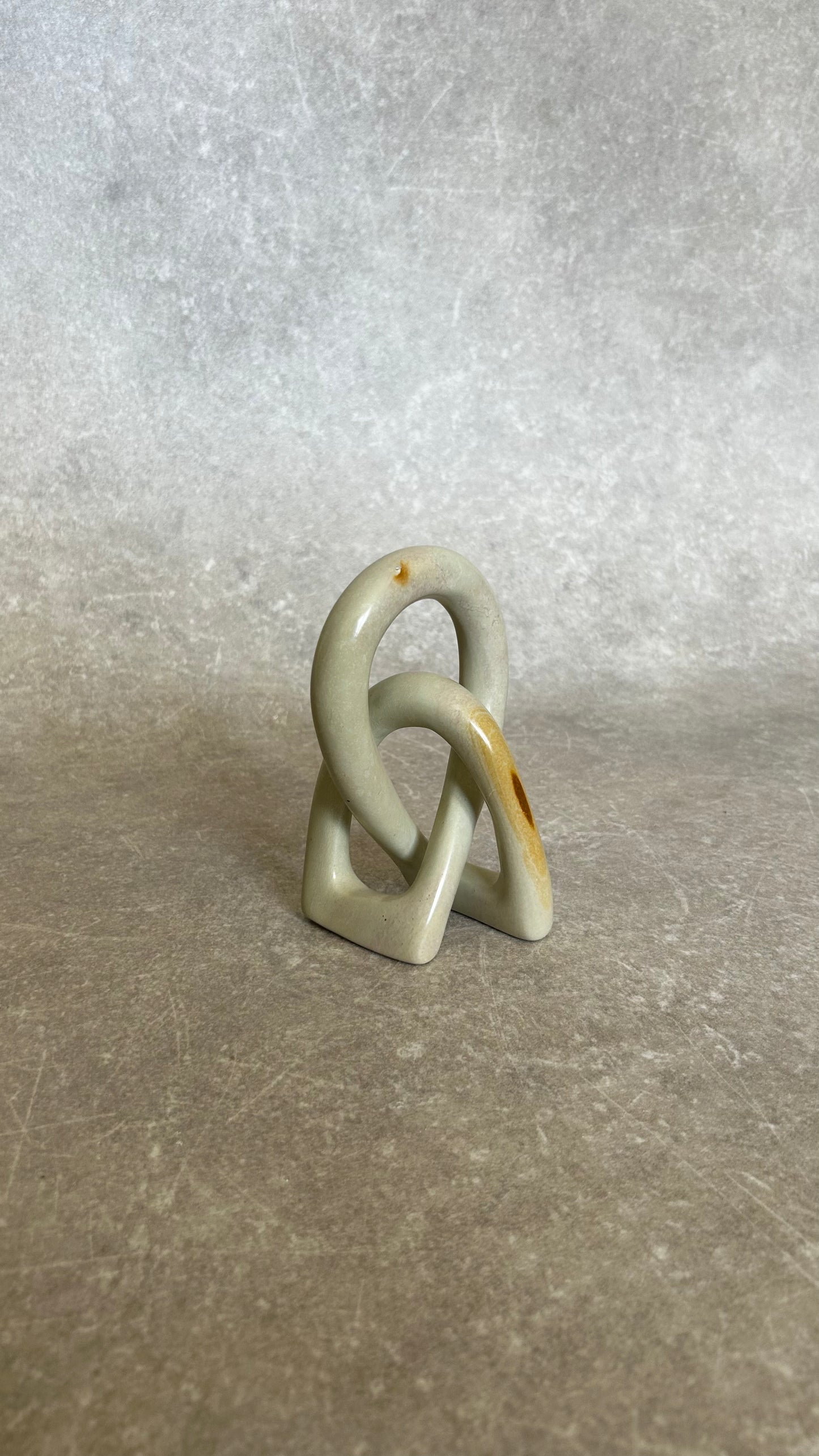 Vintage Soap Stone Infinity Sculpture NO.2