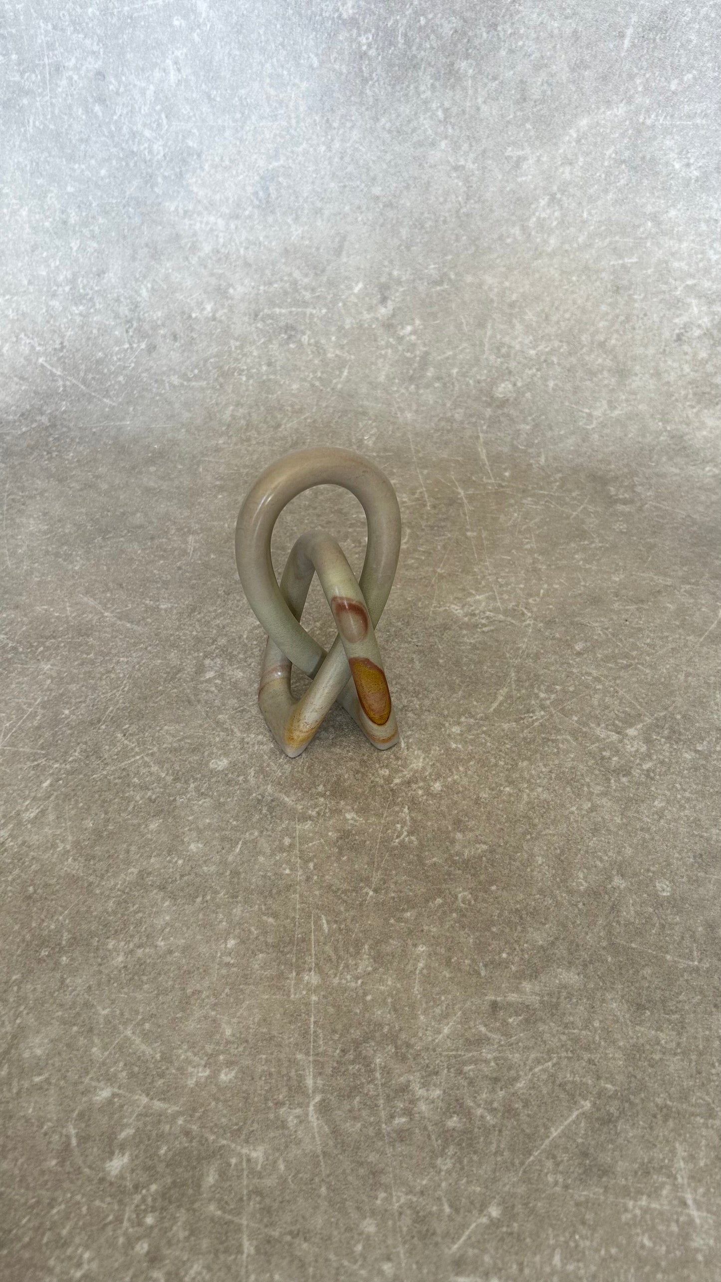 Vintage Soap Stone Infinity Sculpture NO.1