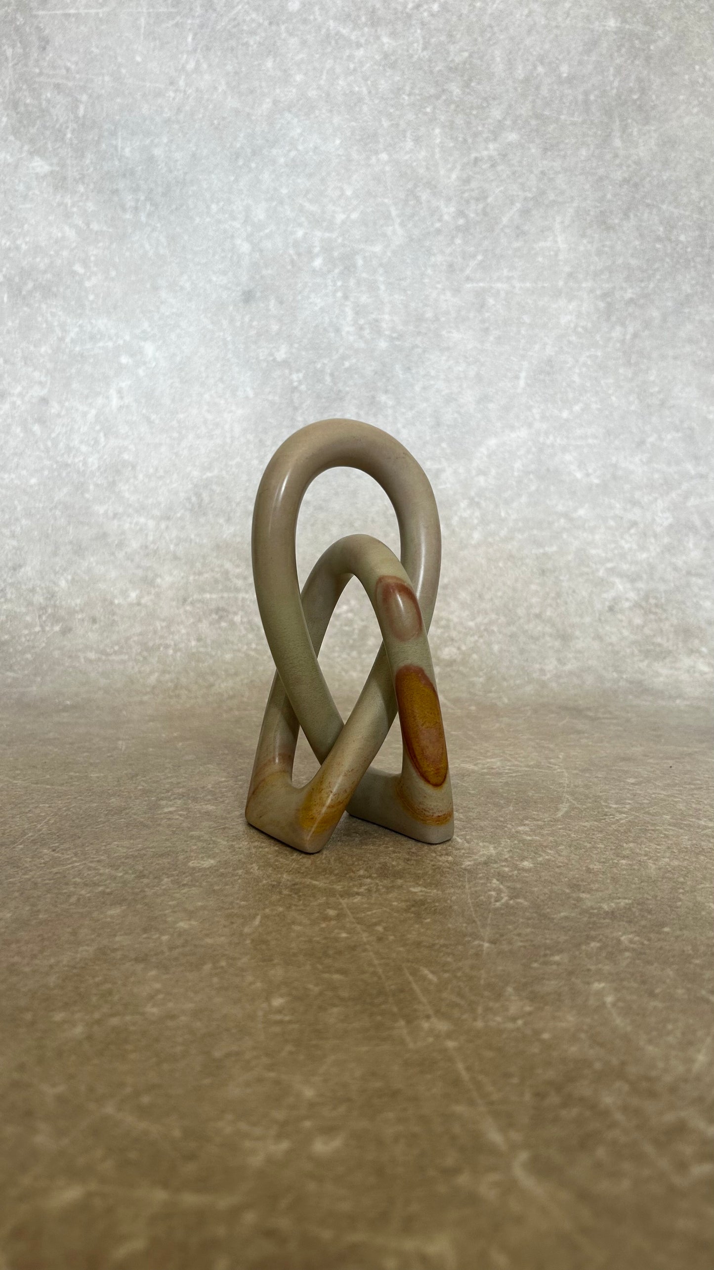 Vintage Soap Stone Infinity Sculpture NO.1