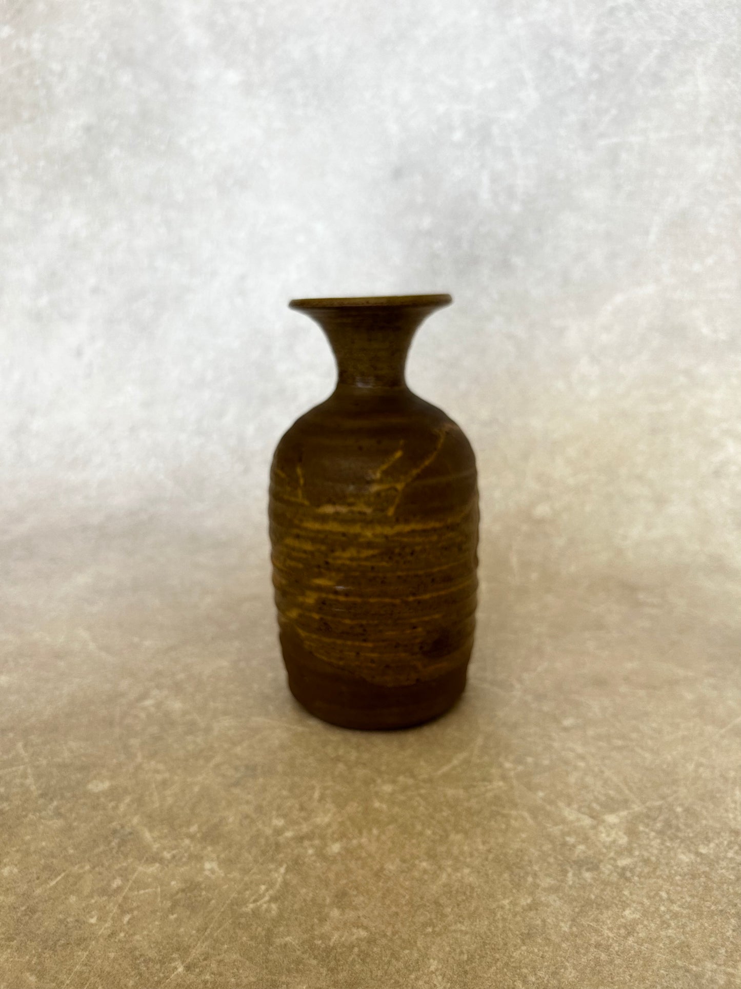 Vintage Brown Pottery Vase