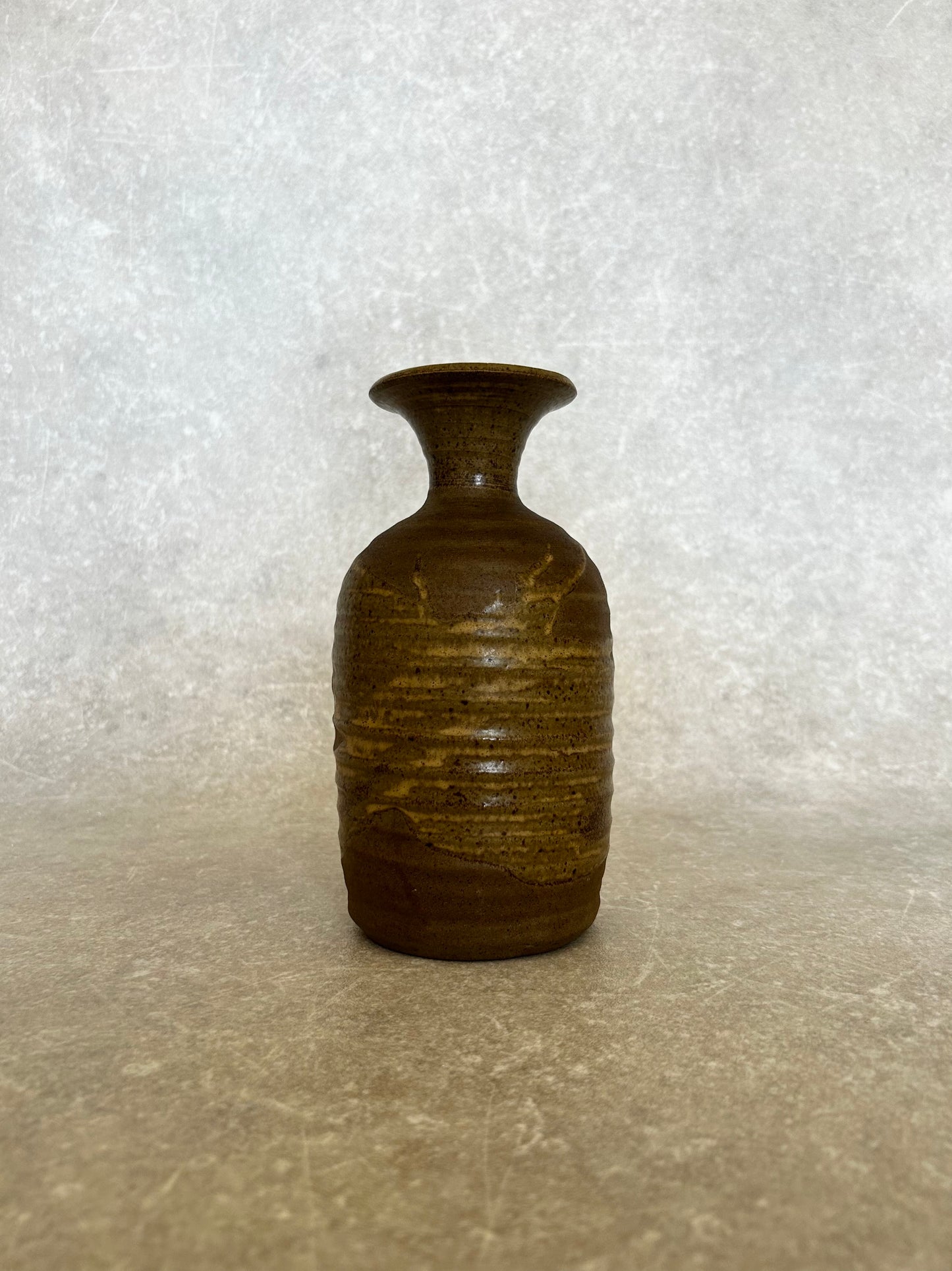 Vintage Brown Pottery Vase