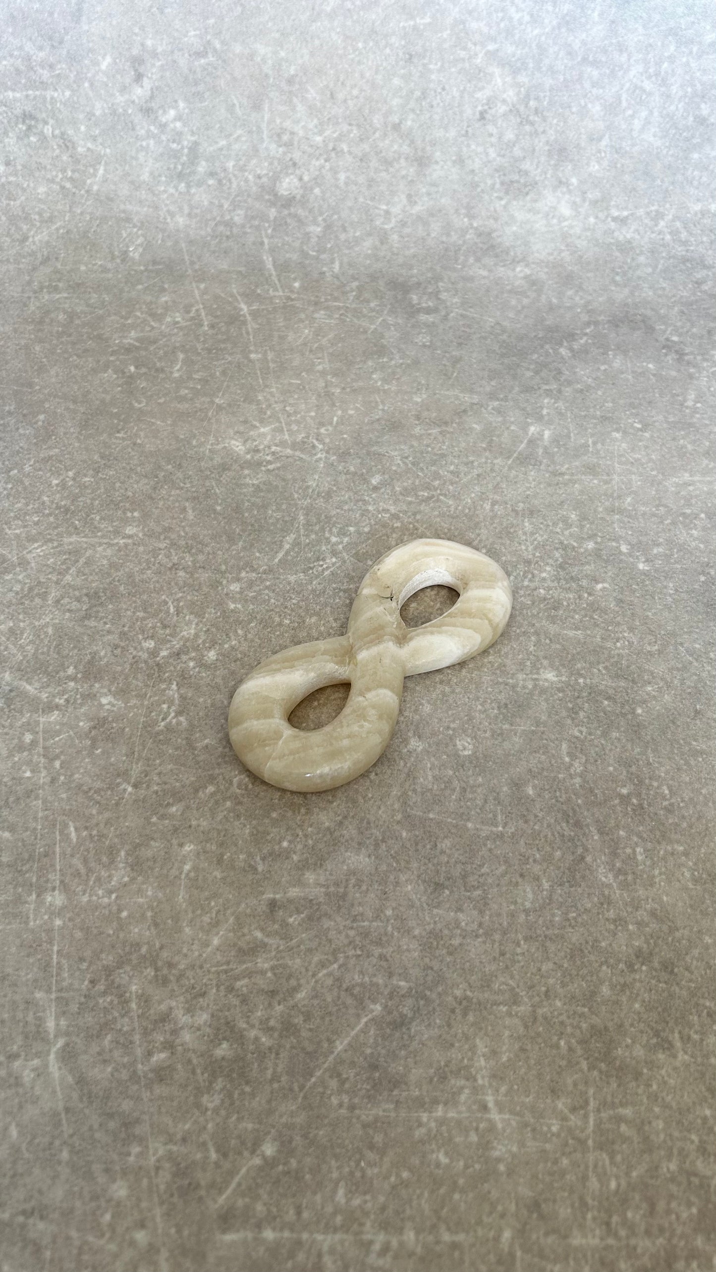 Vintage Onyx Infinity Loop Sculpture No.1