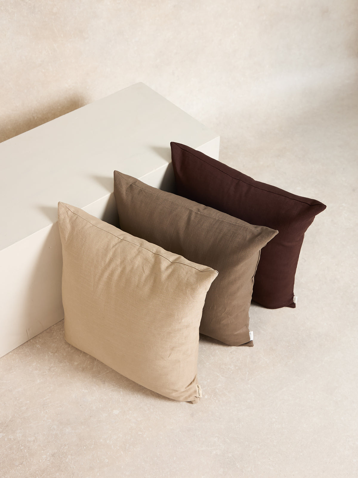 Form & Balance ramie-cotton cushion cover collection (shared product image)