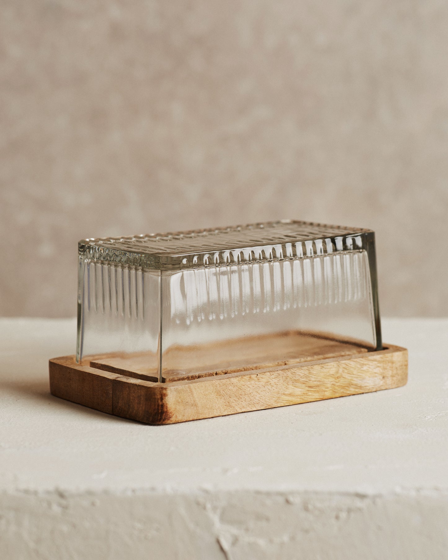 Pantry Mango Wood Butter Dish