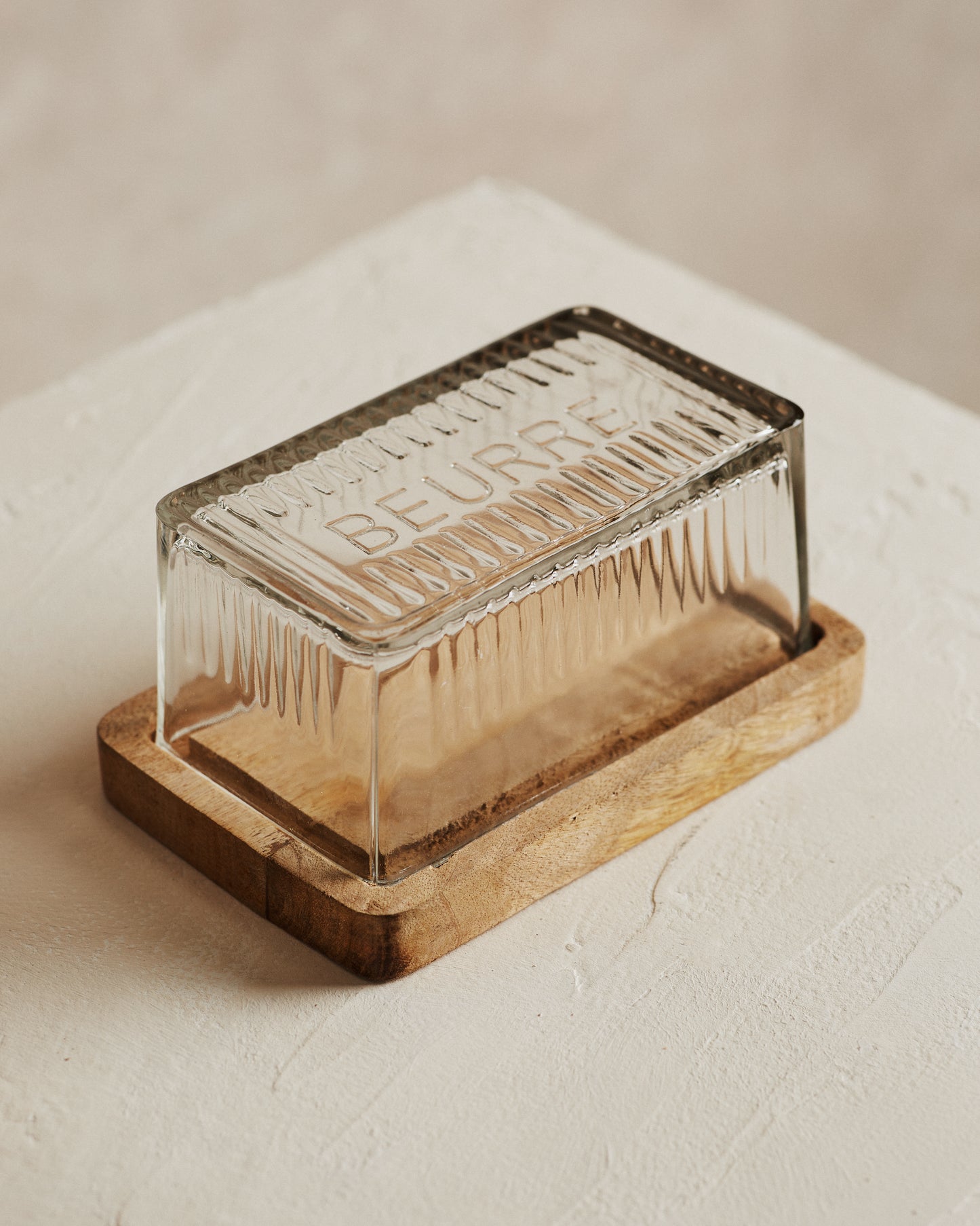 Pantry Mango Wood Butter Dish