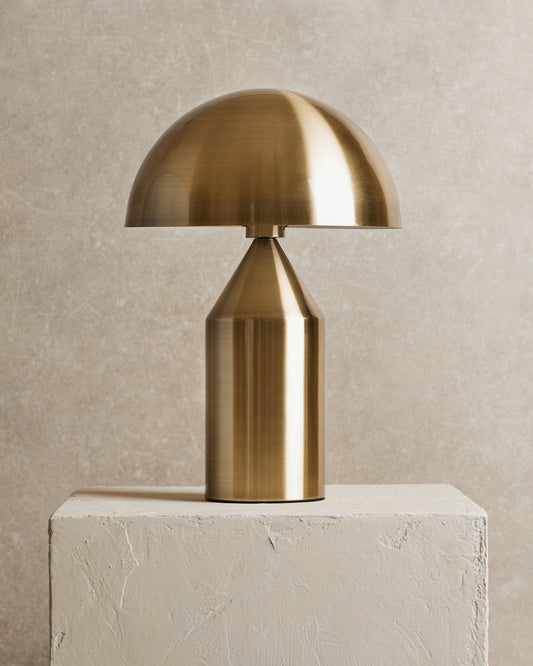 Matte Gold Mushroom Table Lamp