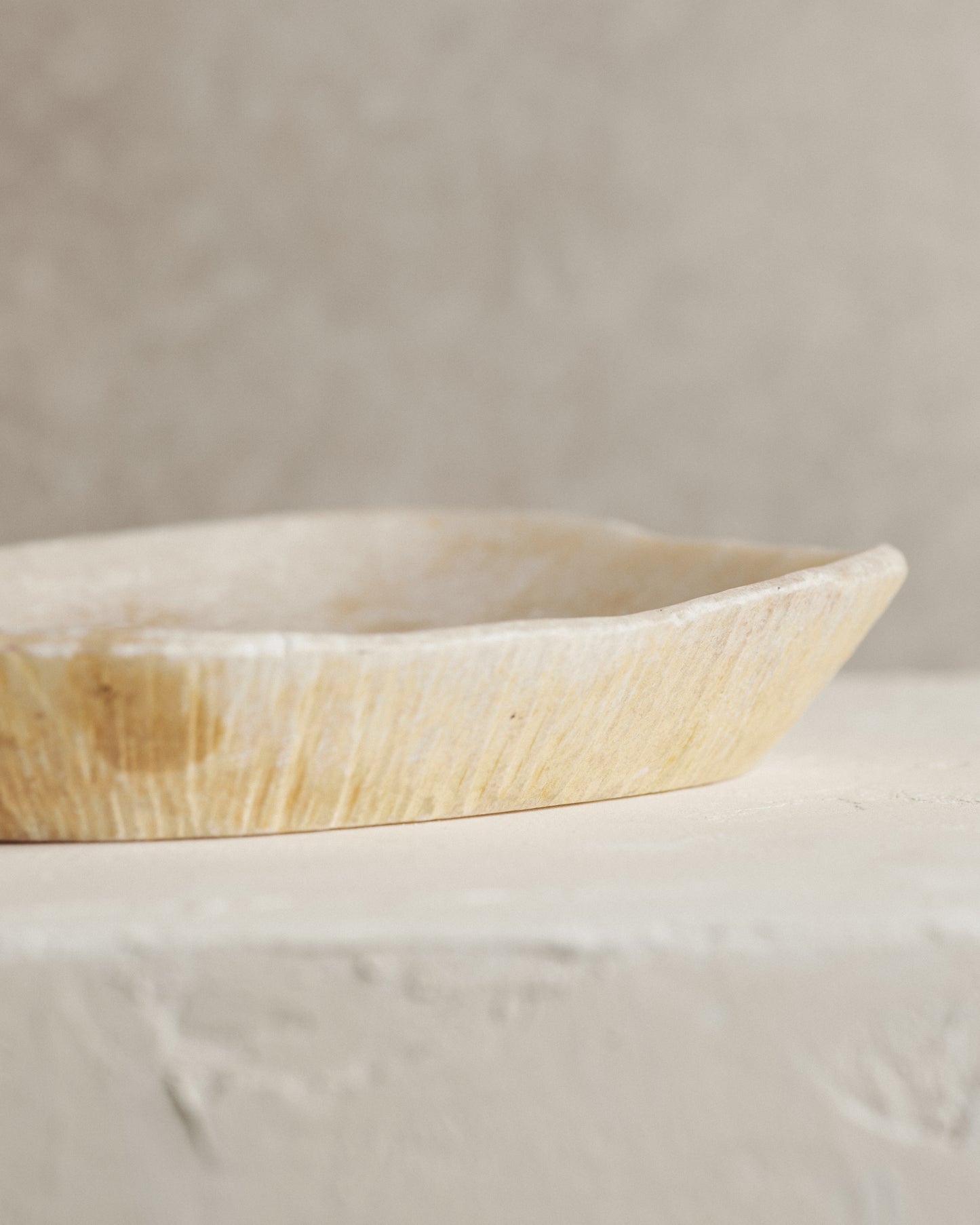 Minimal Alabaster Shaped Dish