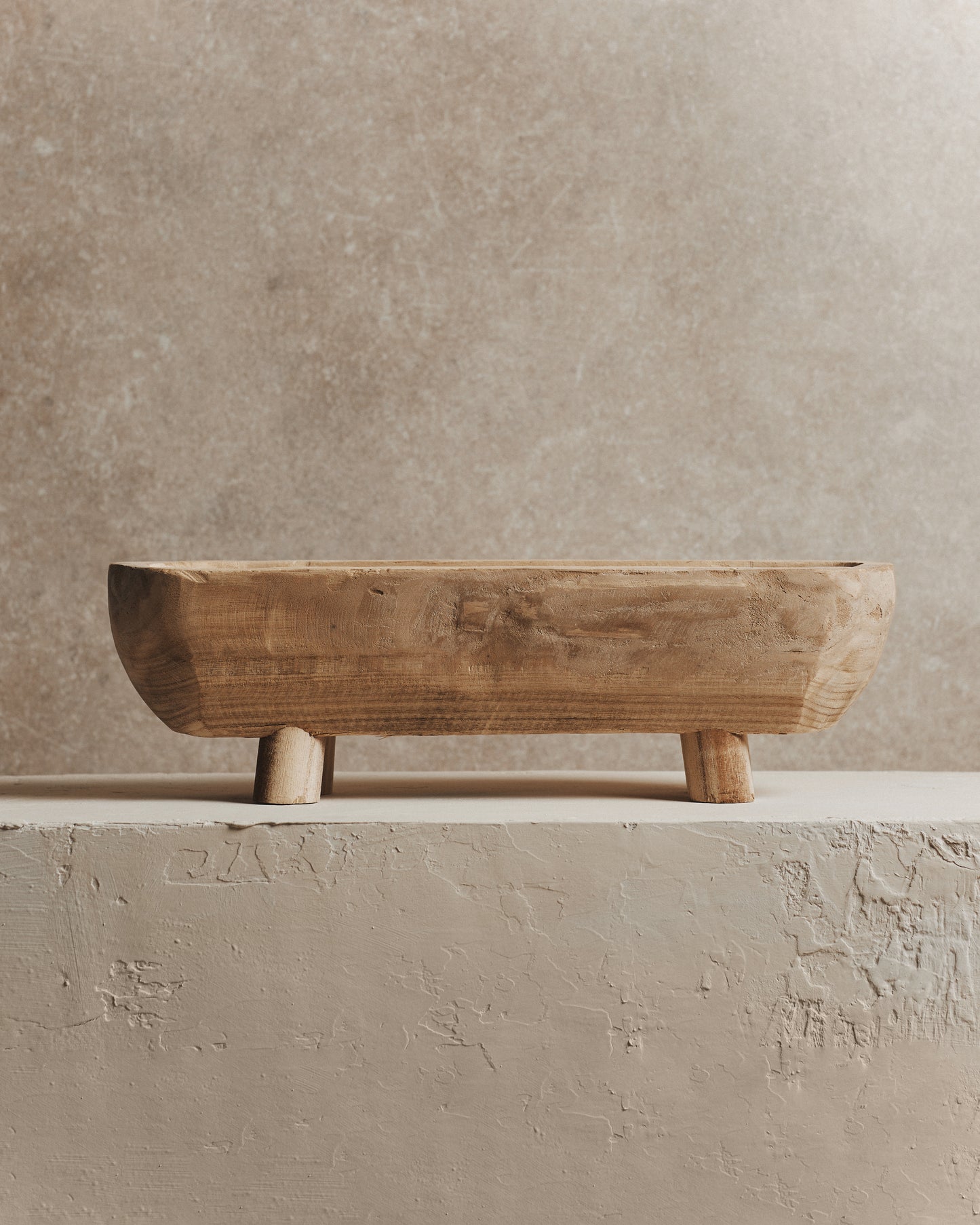 Rustic Natural Oval Dough Bowl
