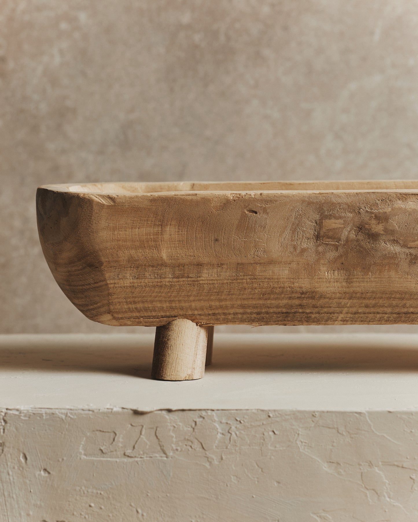 Rustic Natural Oval Dough Bowl