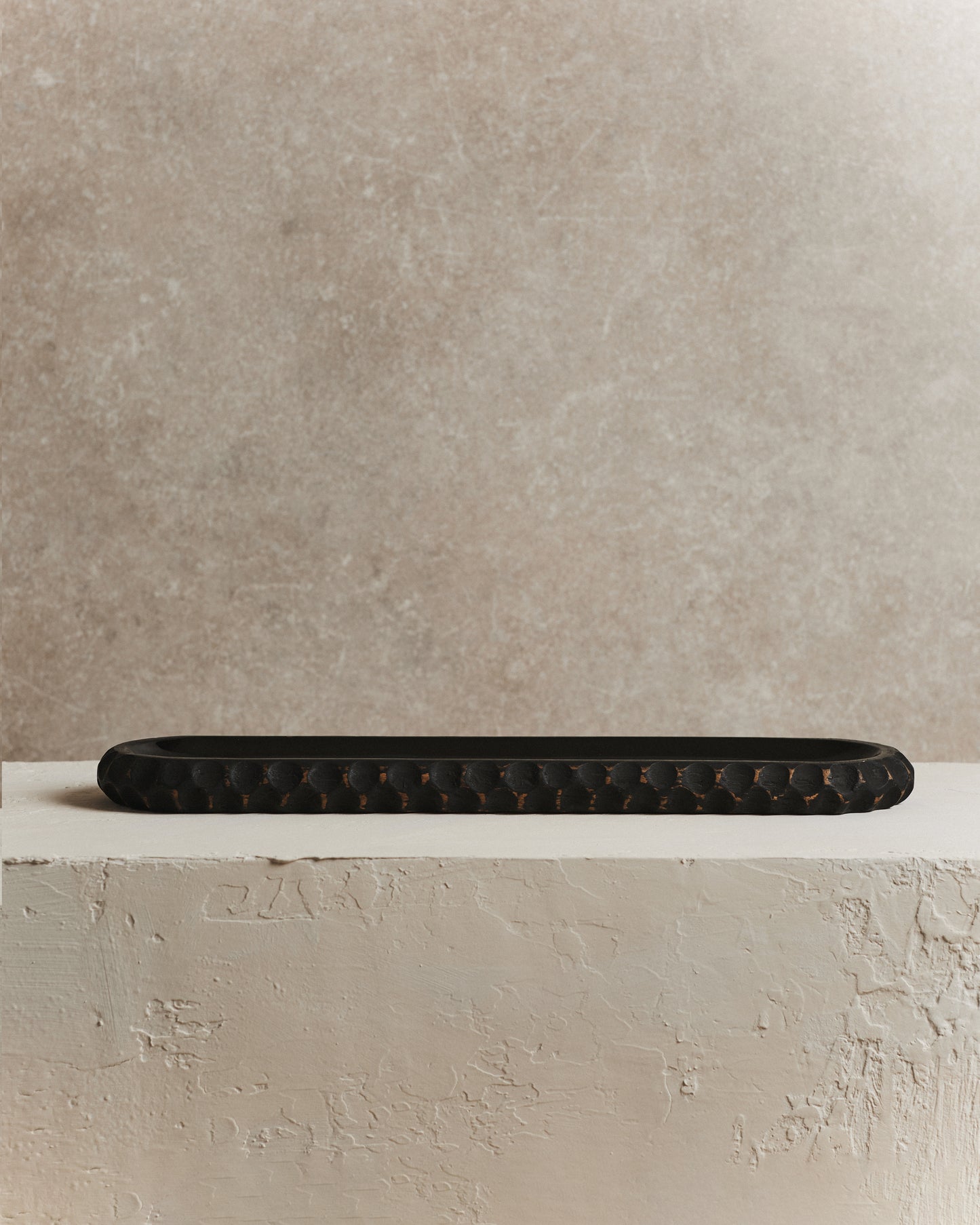 Oryn Black Wooden Serving Dish