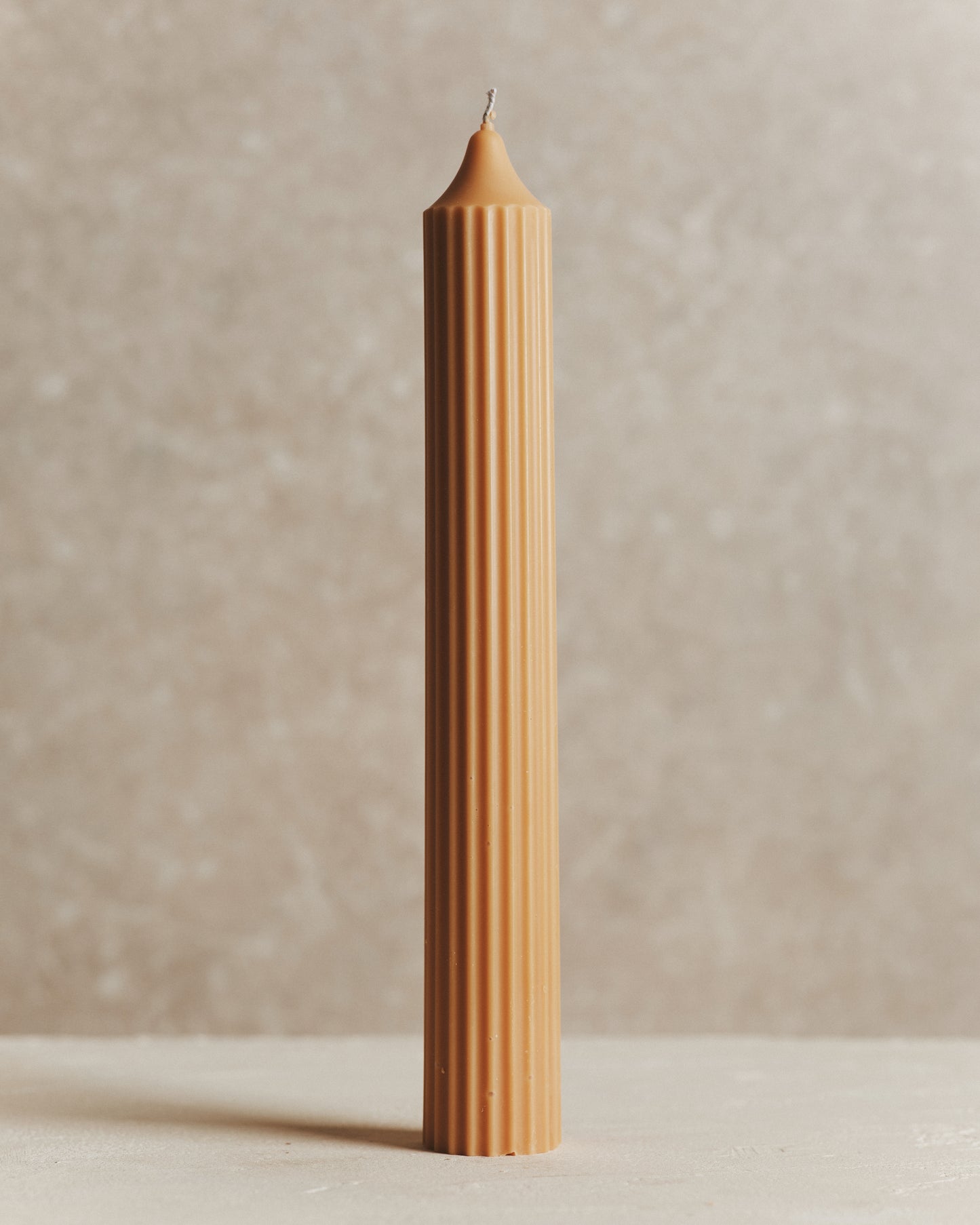 Biscuit Fluted Candle | Tall