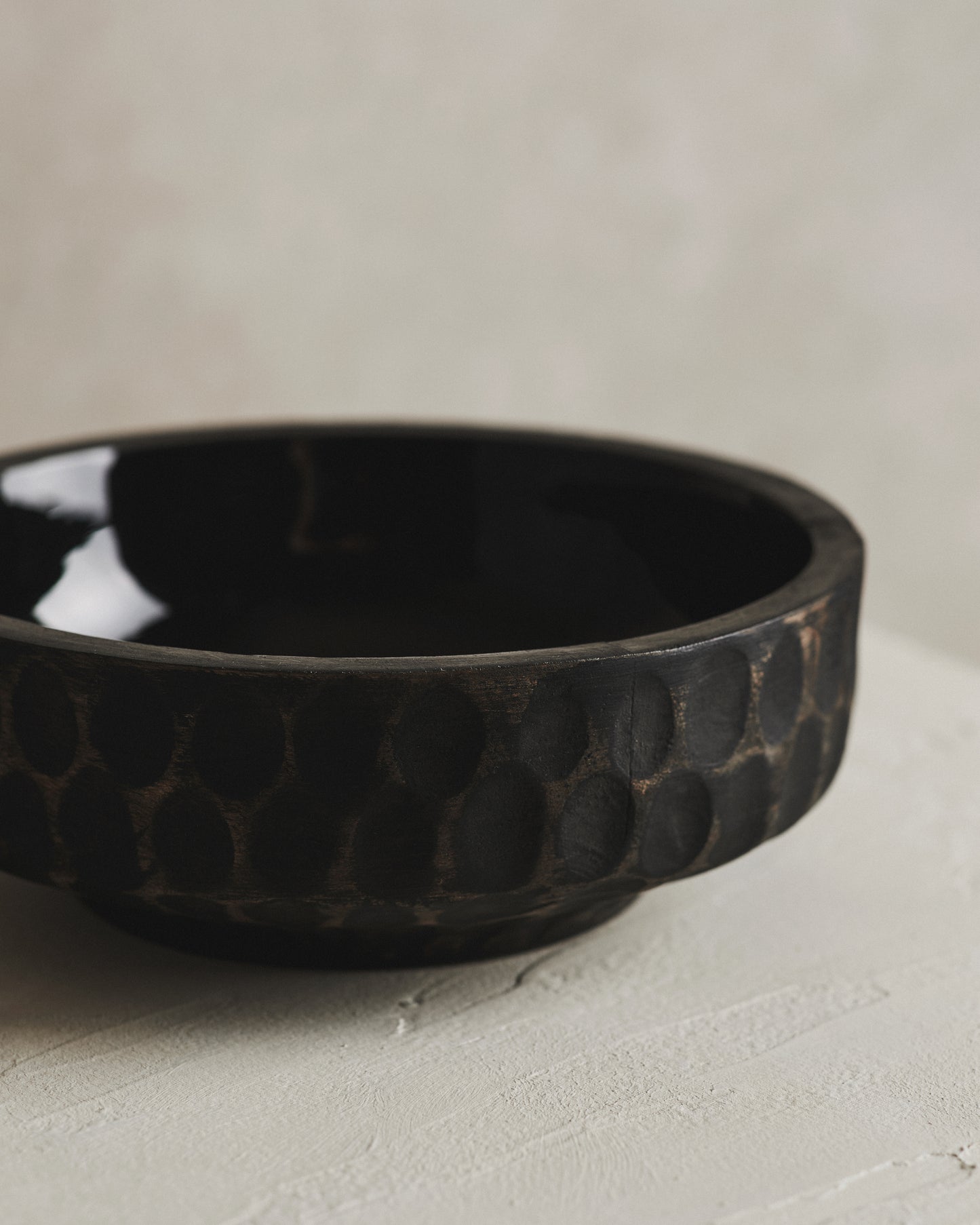 Oryn Small Black Finish Bowl