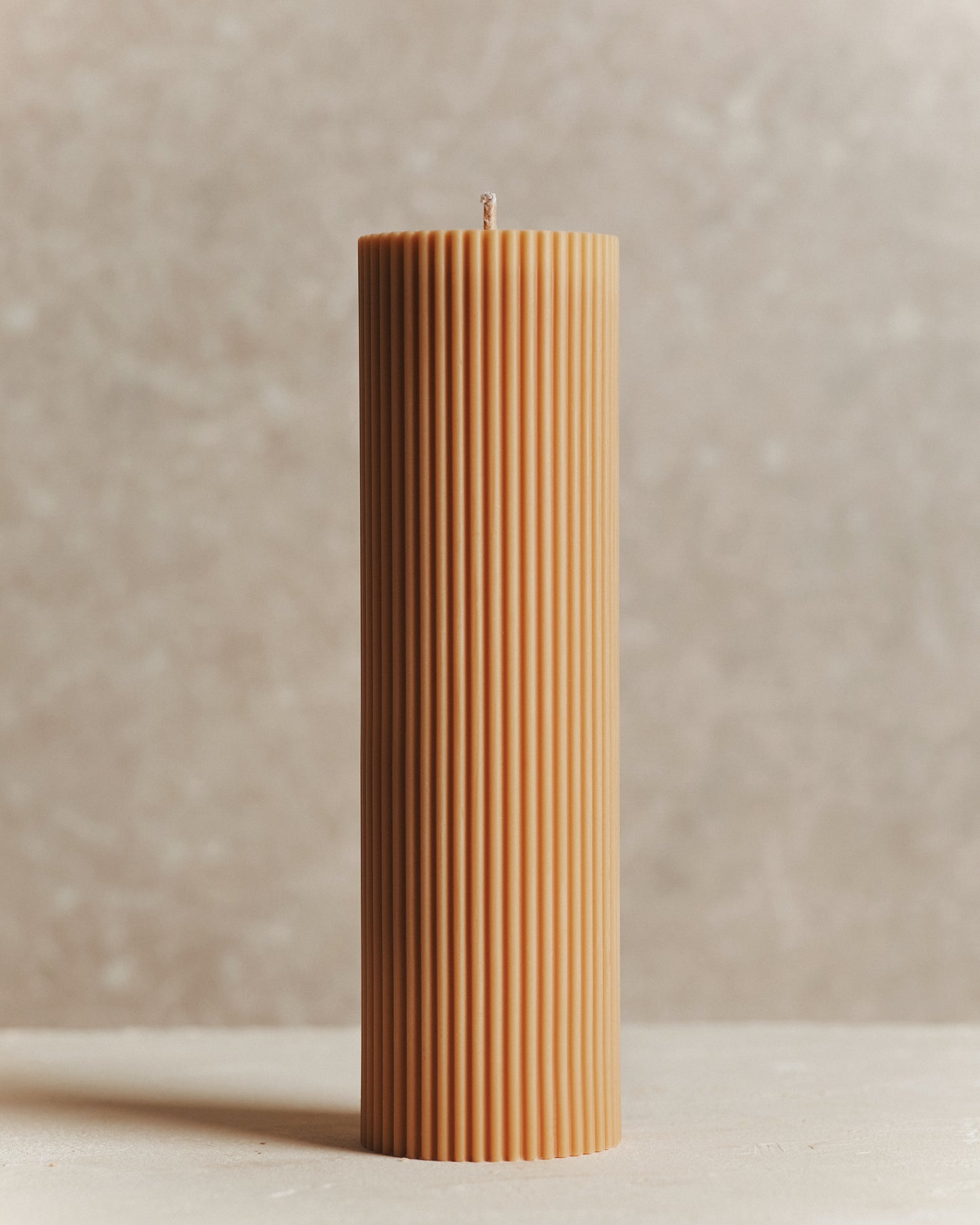 Biscuit Fluted Candle | Large
