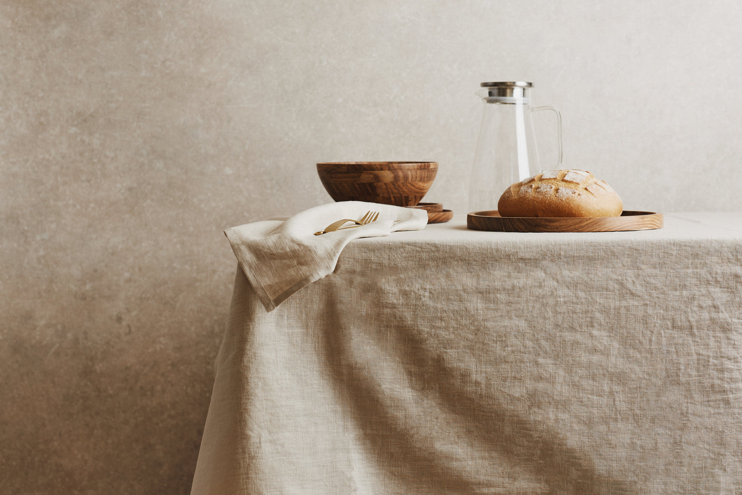 Washed Linen Table Cloth | Ecru