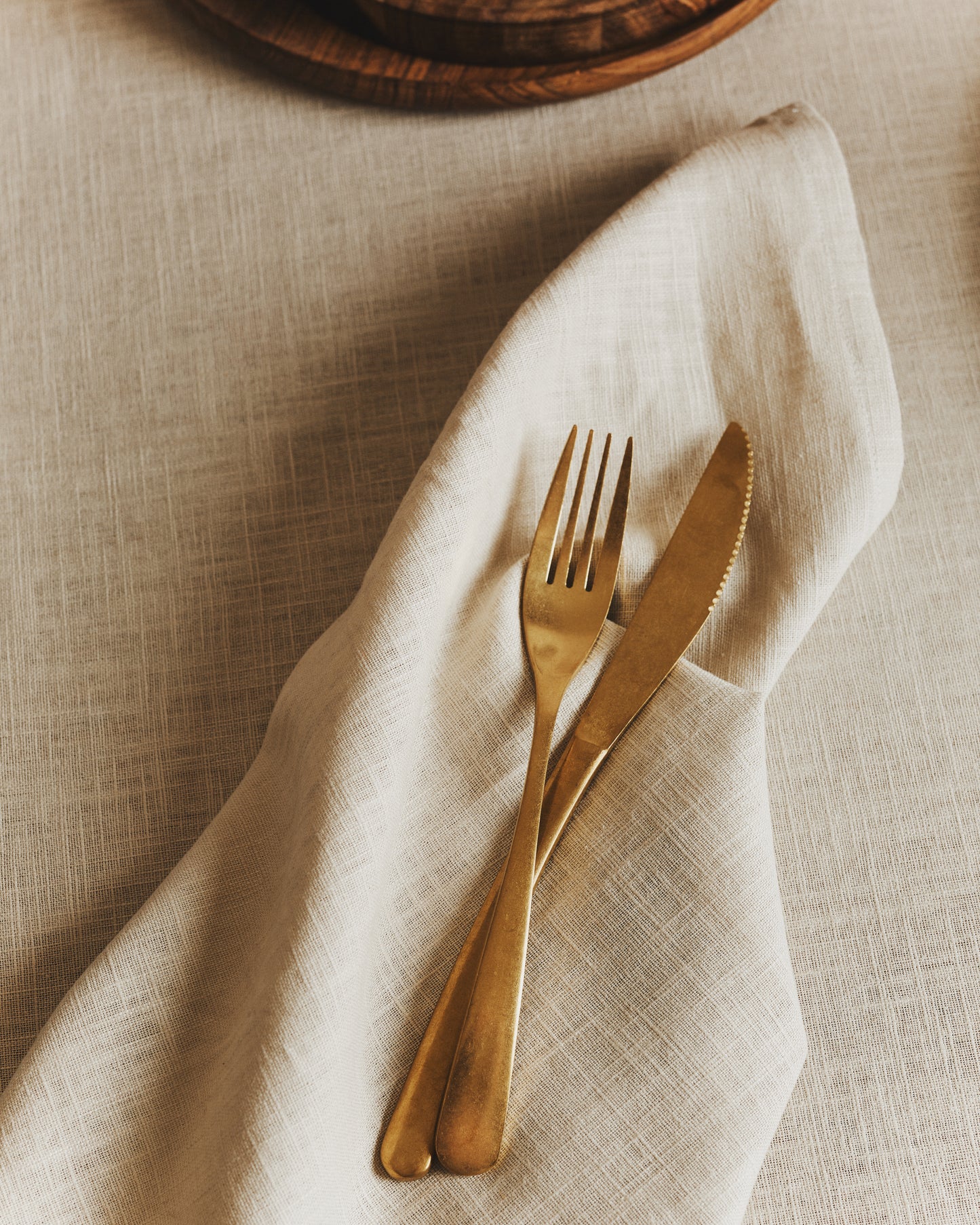 Set of 2 Washed Linen Napkins | Natural