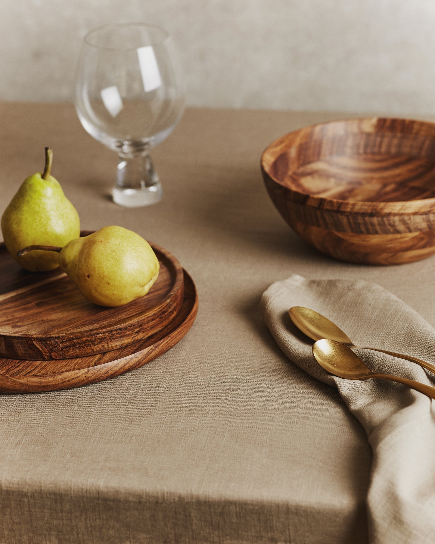 Washed Linen Table Cloth | Stone