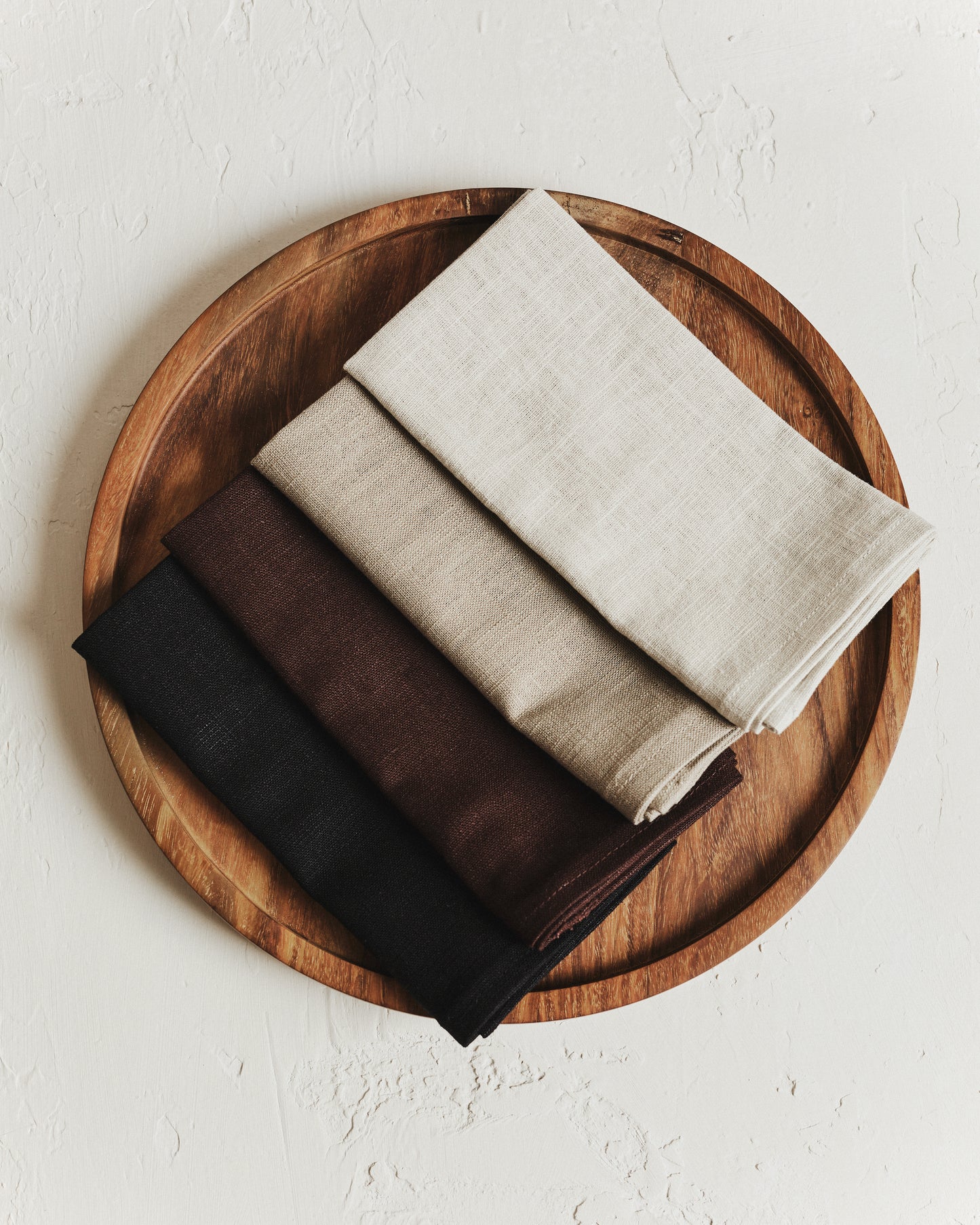 Set of 2 Washed Linen Napkins | Espresso