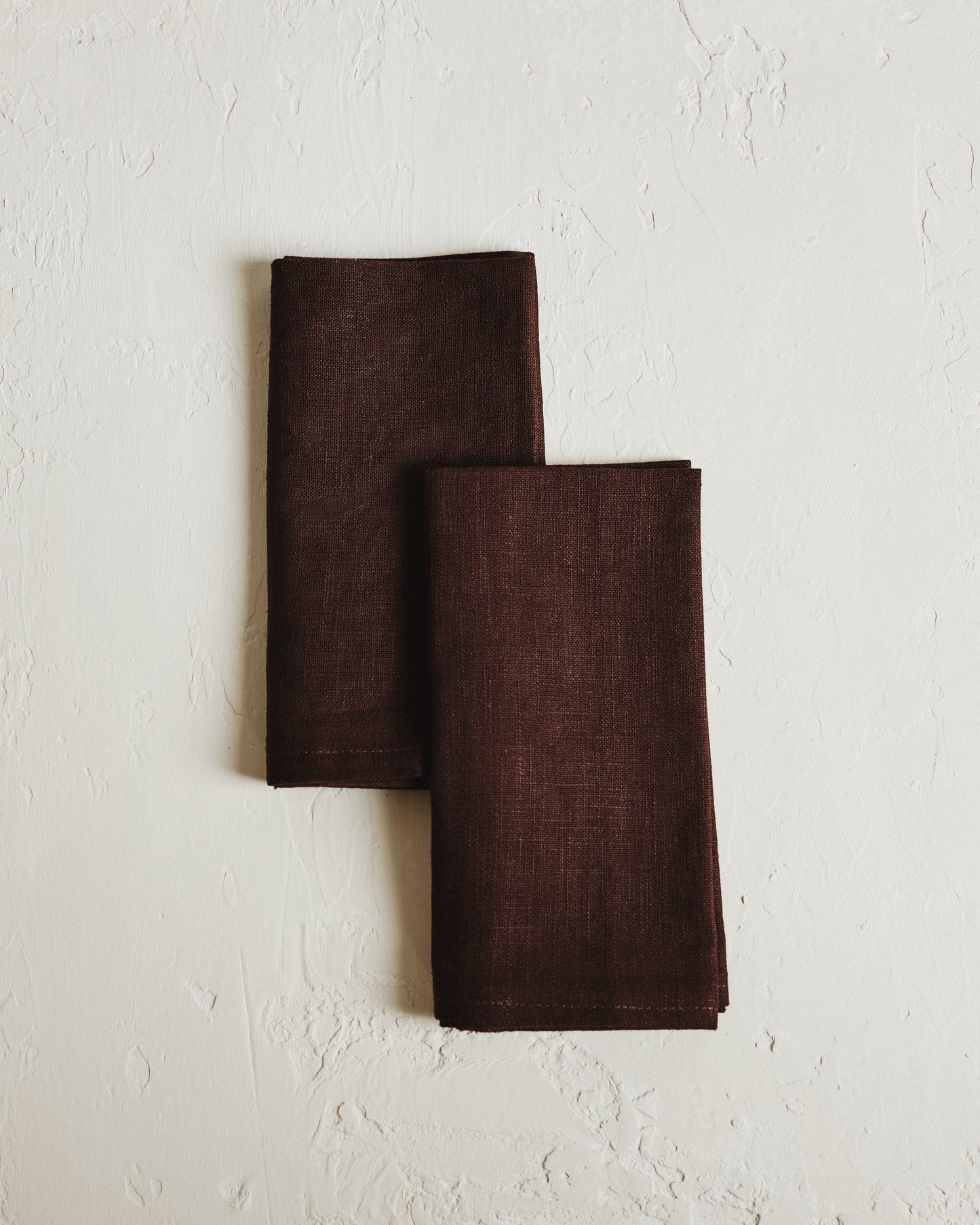 Set of 2 Washed Linen Napkins | Espresso