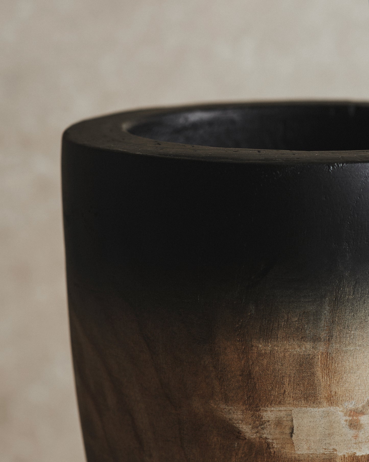 Ombre Small Wooden Planter
