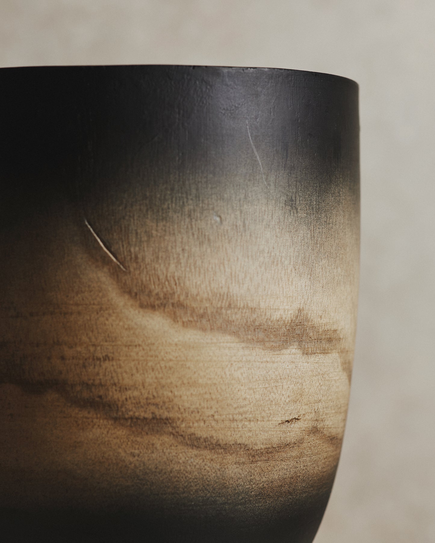 Ombre Large Black Planter