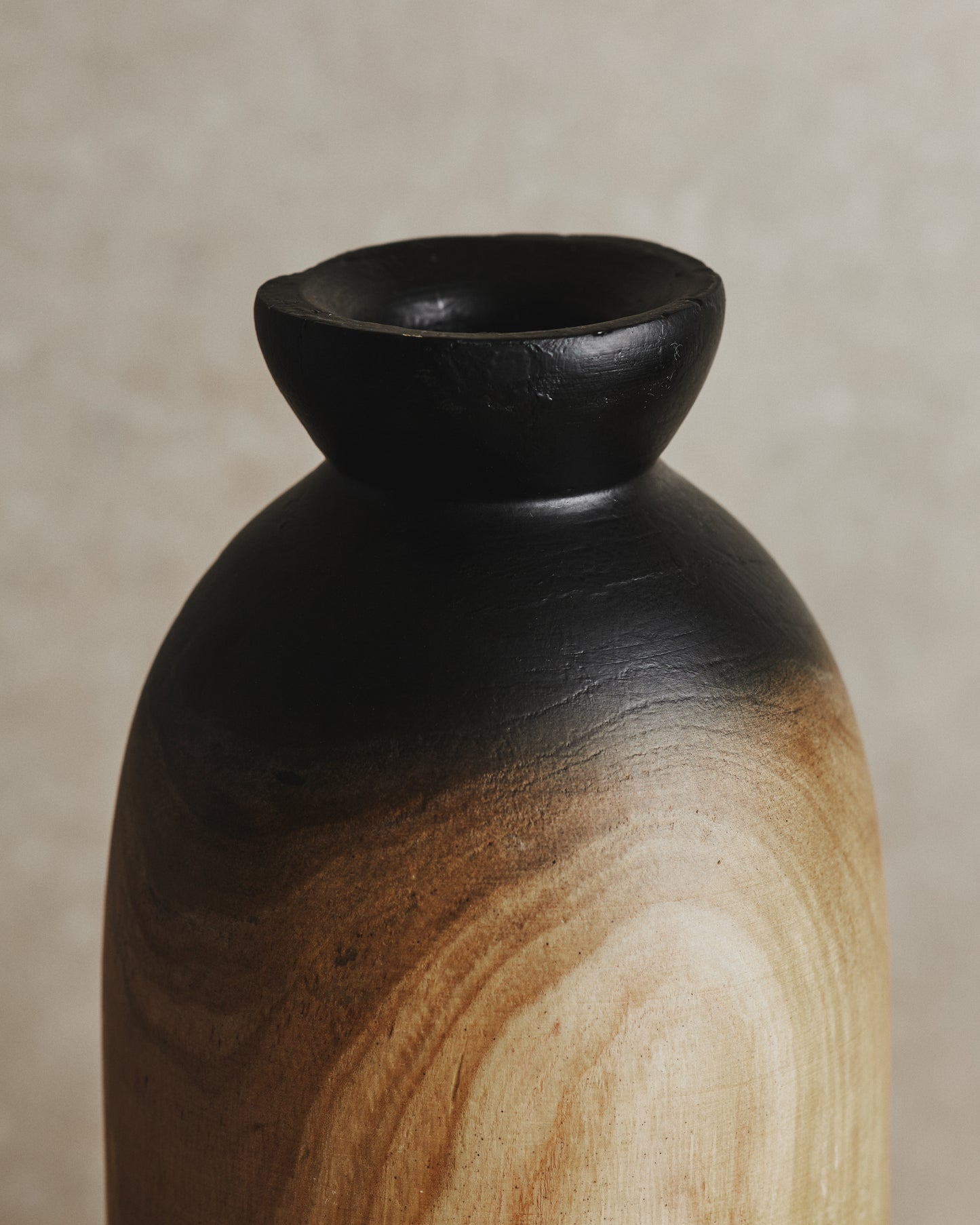Ombre Small Wooden Vase