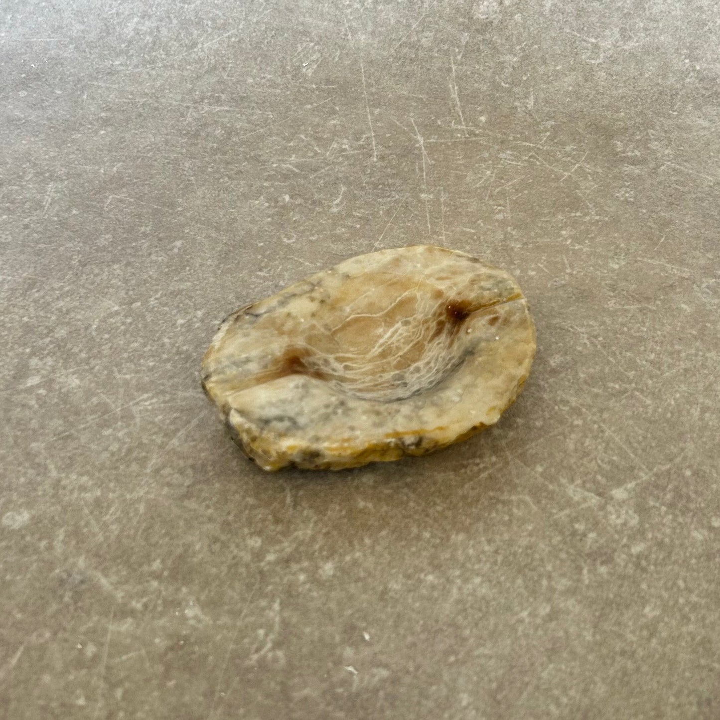 Alabaster Shaped Trinket Dish